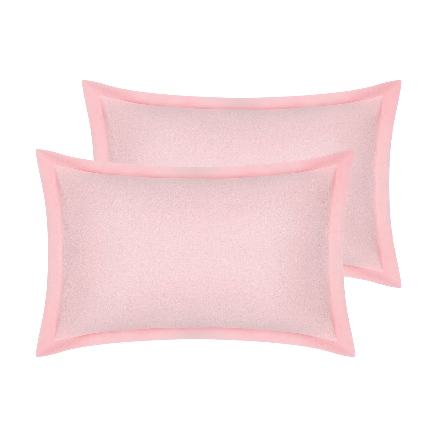 Velvet Pillow Cases Queen Size Set of 2, Pillow Covers with Zipper Closure