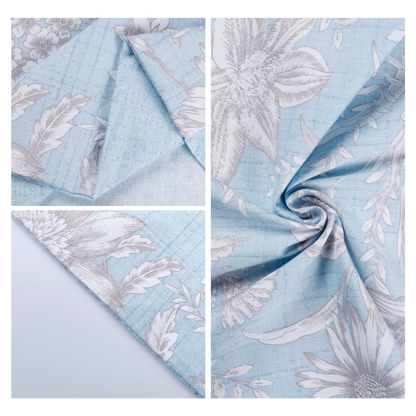 Pillowcase for Hair and Skin Breathable, Soft Floral Pillow Cases Set of 2 with Envelope Closure