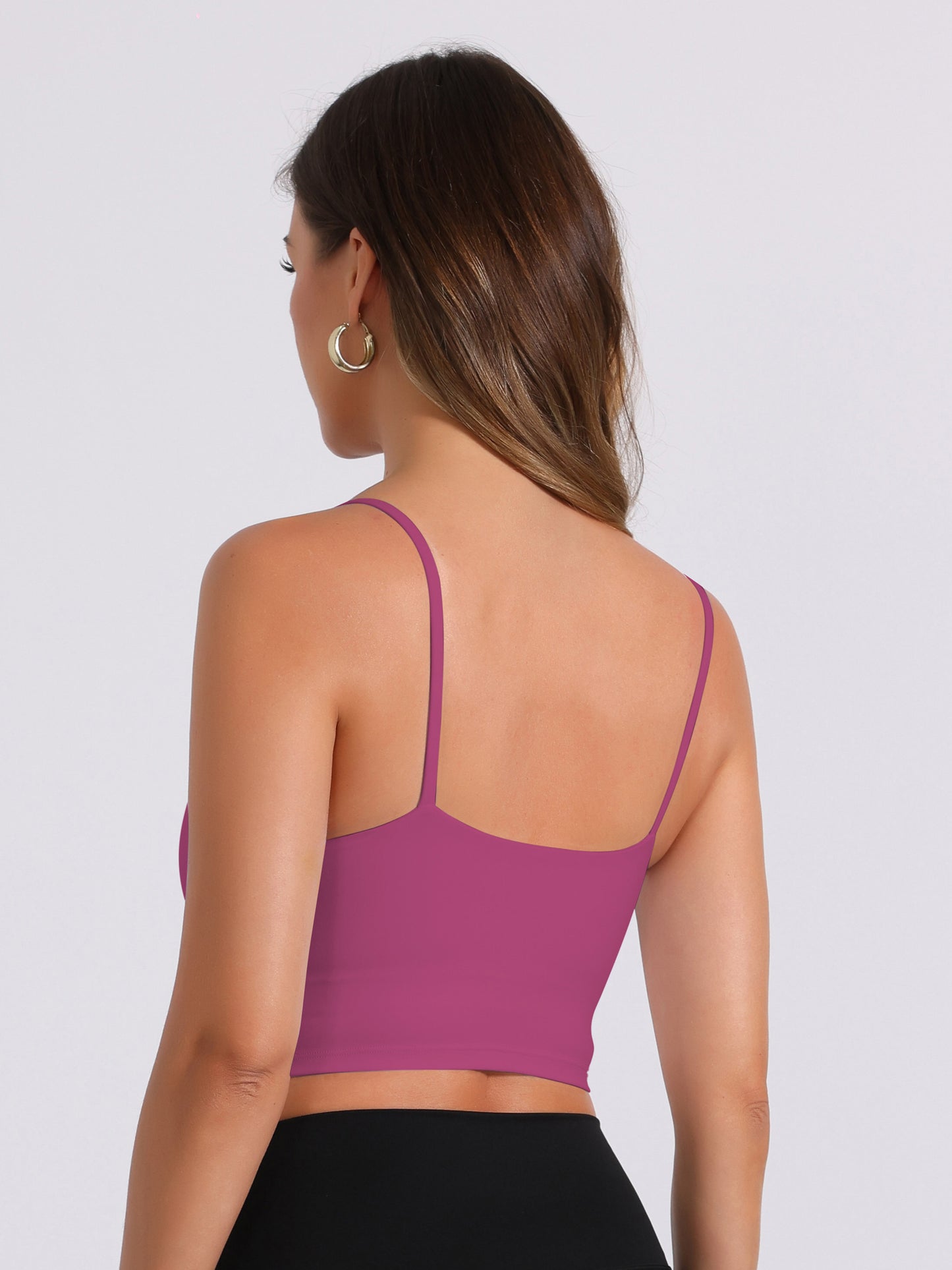 Women's Camisole Built-in Bra Padded Workout Basic Invisible Tank Top