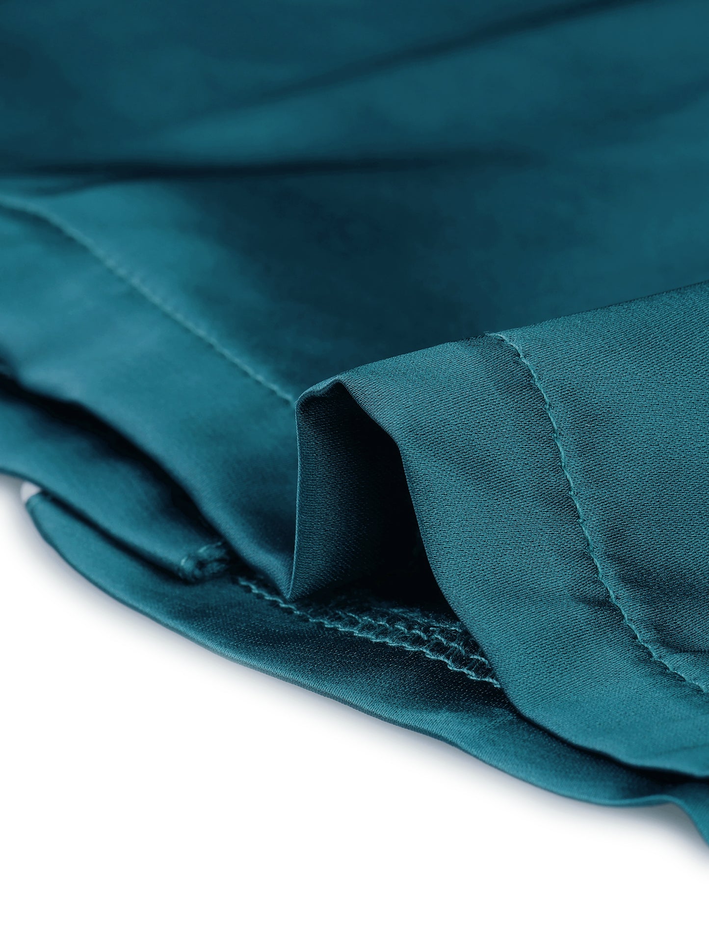 Pijama de satén para mujer, camiseta con botones y pantalones cortos, conjunto de descanso sedoso