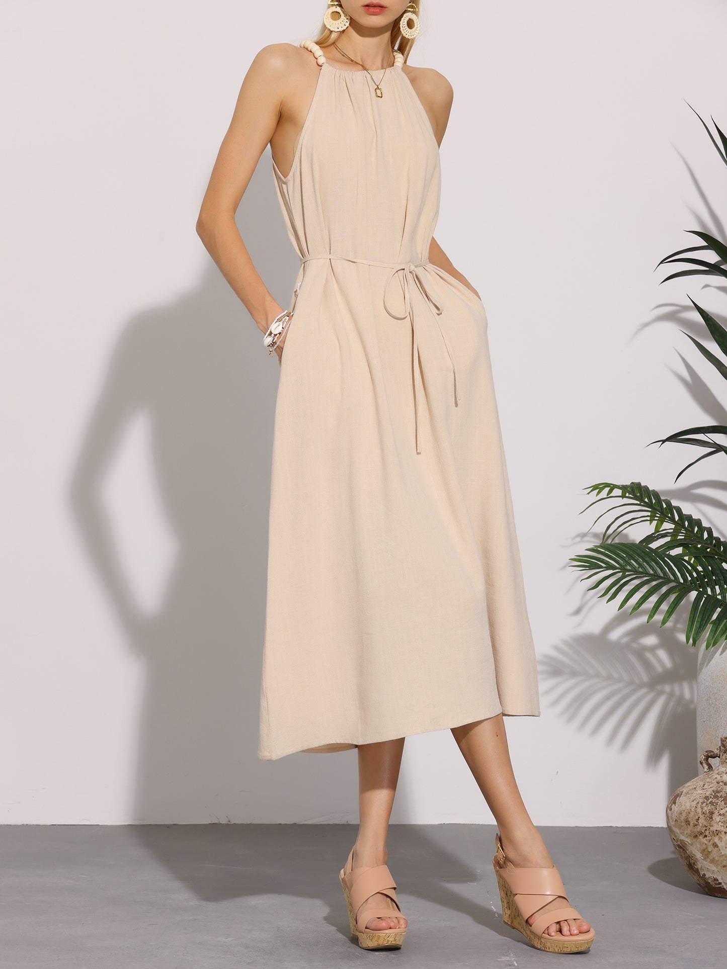 Sandalias de cuña con plataforma de corcho y punta abierta para mujer