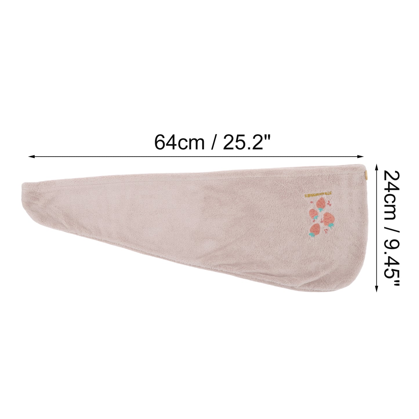 1 Pc Women Soft Cartoon Pattern Hair Towel for Bathroom Pink