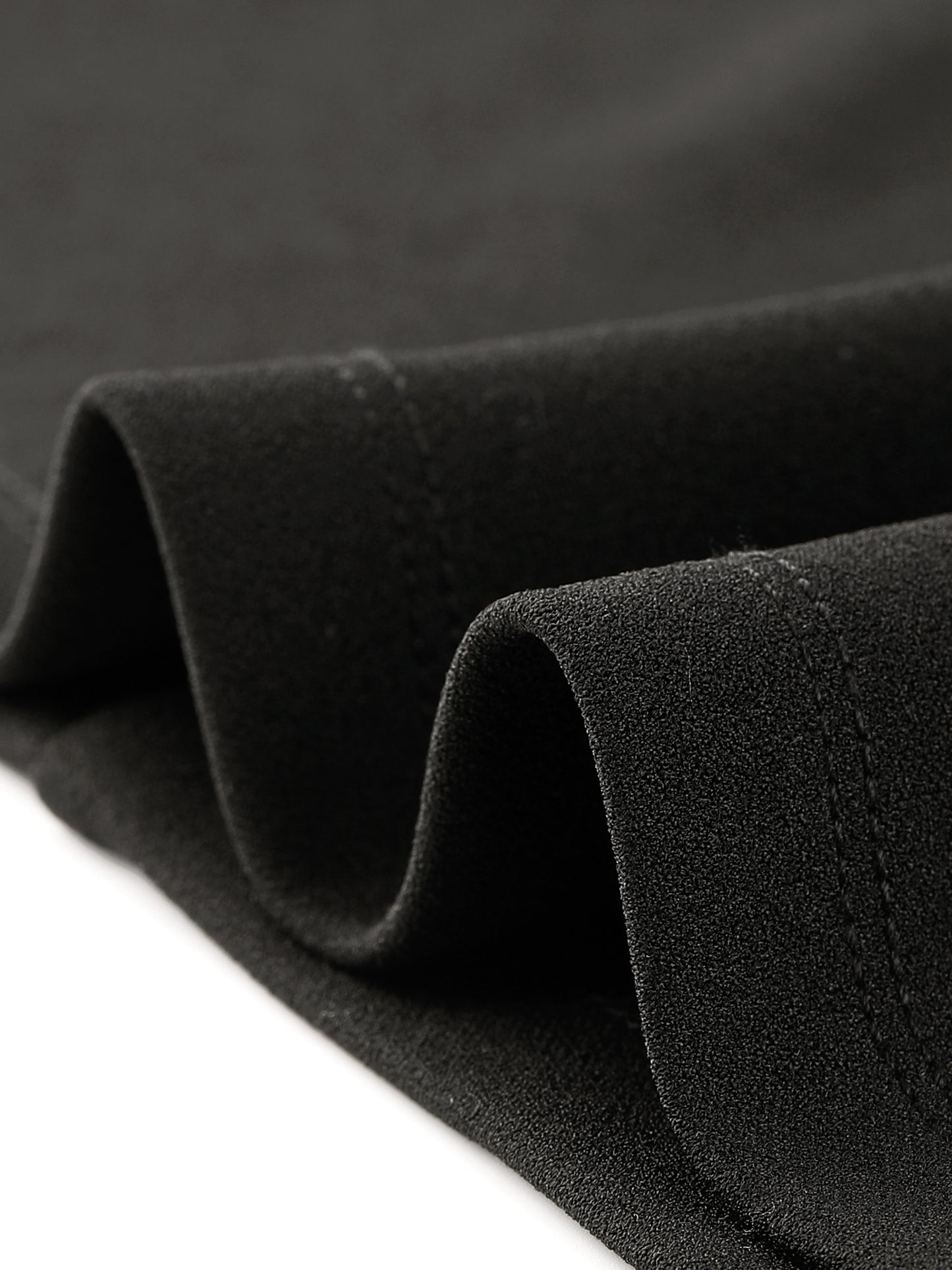 Women's Elastic Waist High Slit Skirts Solid Color Causal Button Decor A-Line Midi Skirt