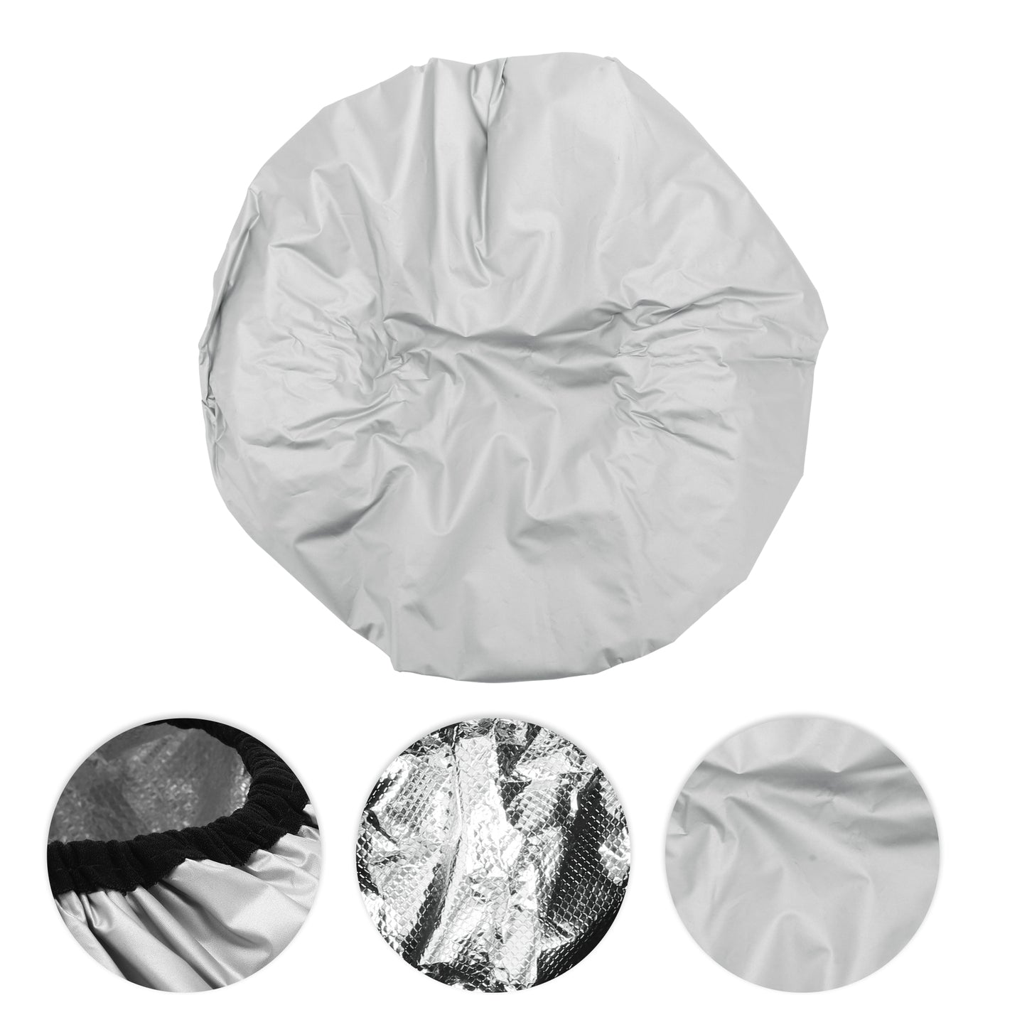 1 Pc Women Portable Shower Cap for Bathroom Hotel Gray