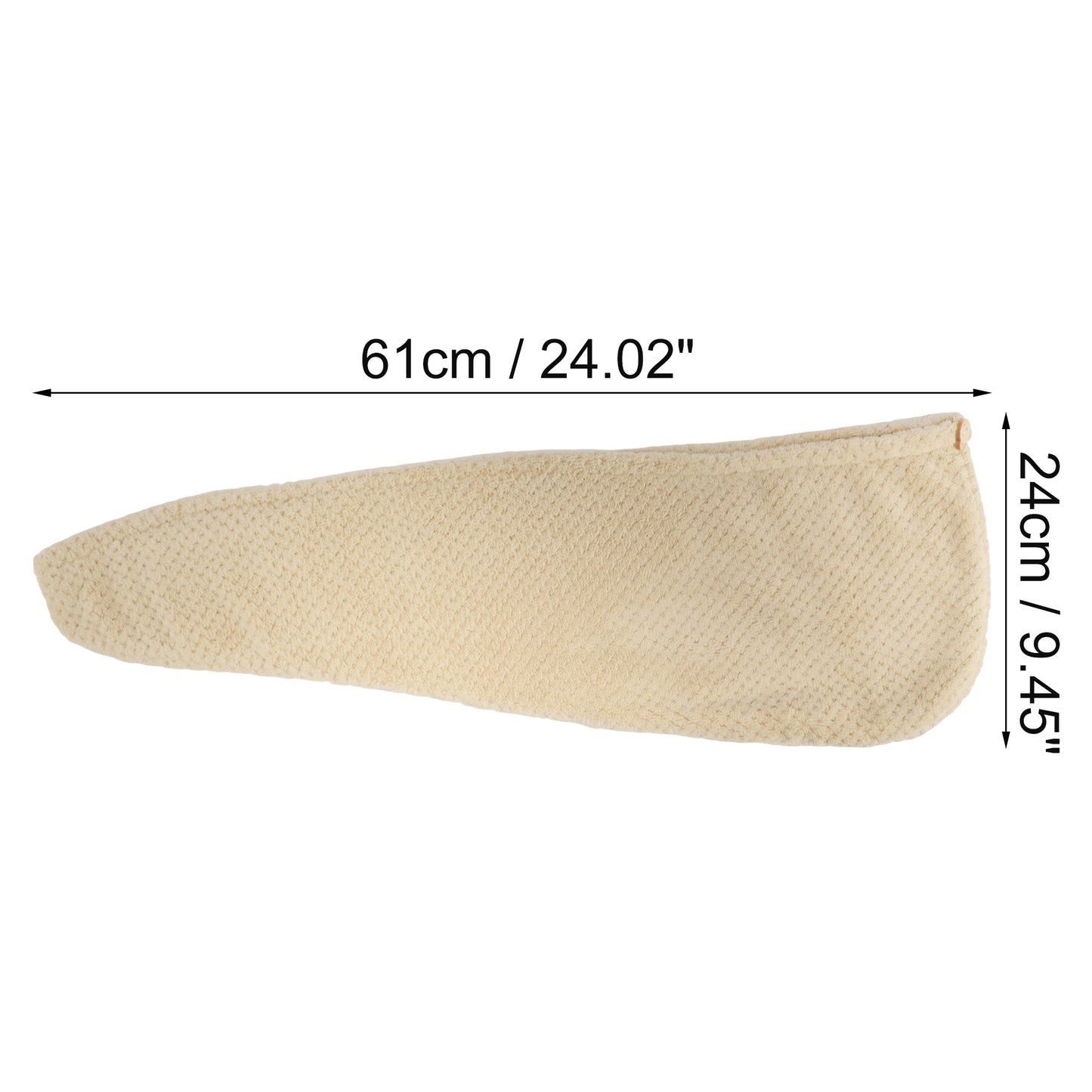 1 Pc Women Soft Breathable Hair Drying Towel for Bathroom Brown