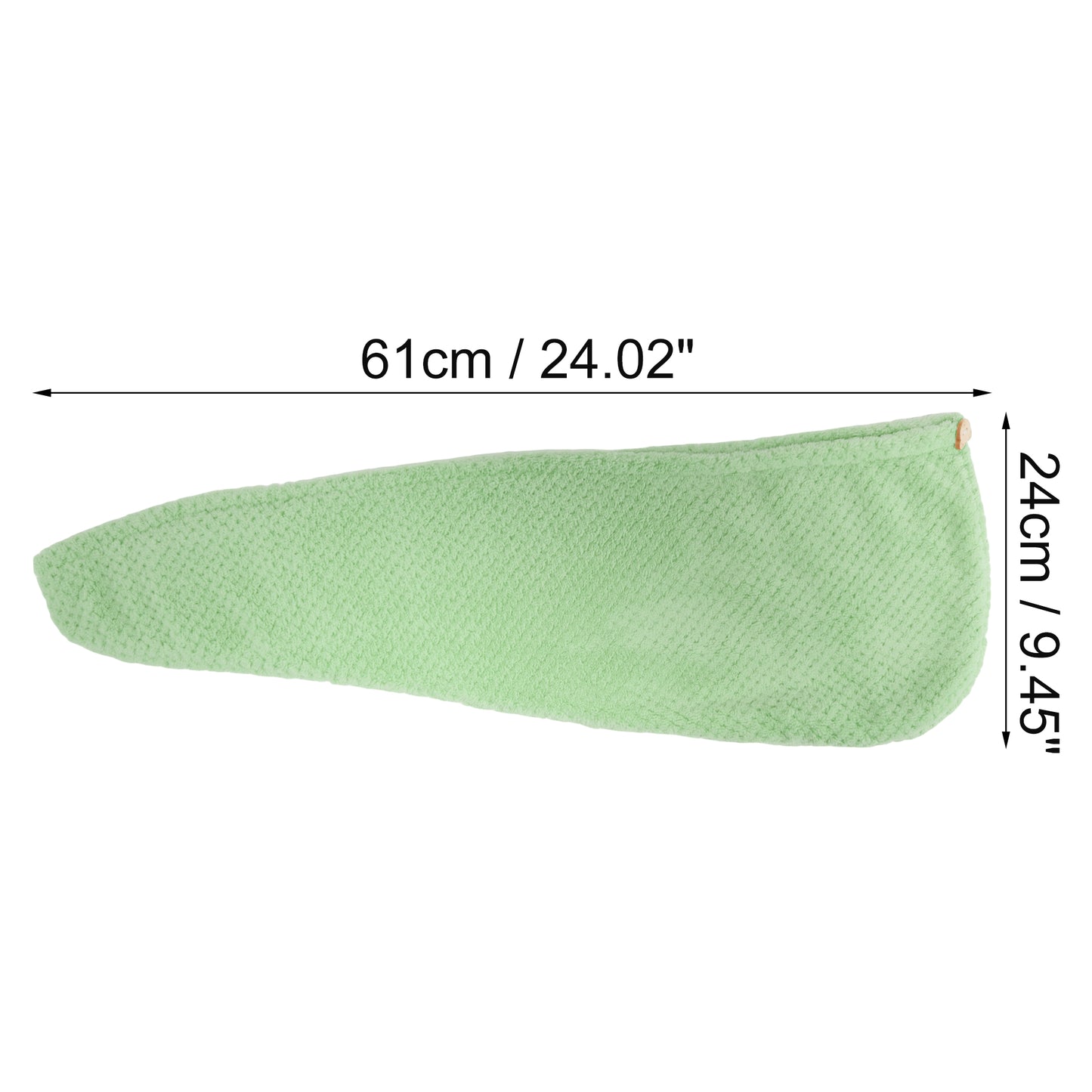 1 Pc Women Soft Breathable Hair Drying Towel for Bathroom Green