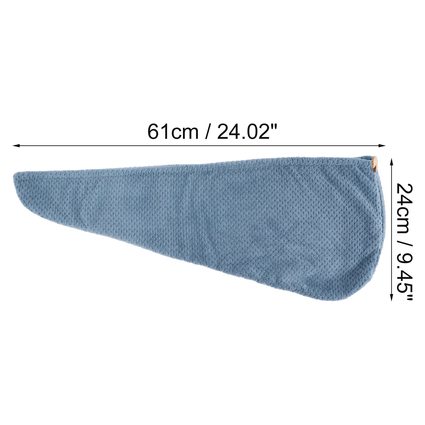 1 Pc Women Soft Breathable Hair Drying Towel for Bathroom Deep Blue
