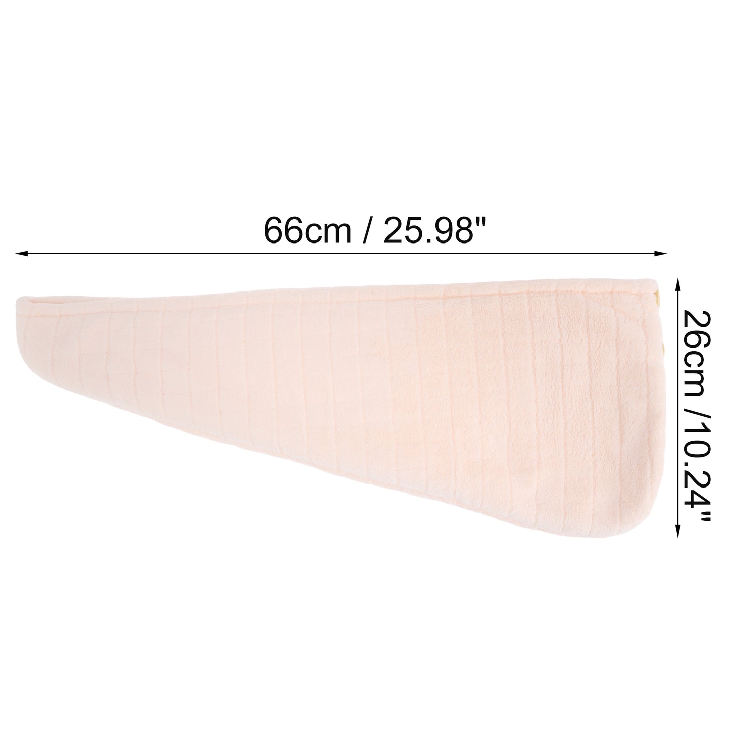 1 Pc Women Double Layer Grid Hair Drying Wrap Towel for Bathroom Pink
