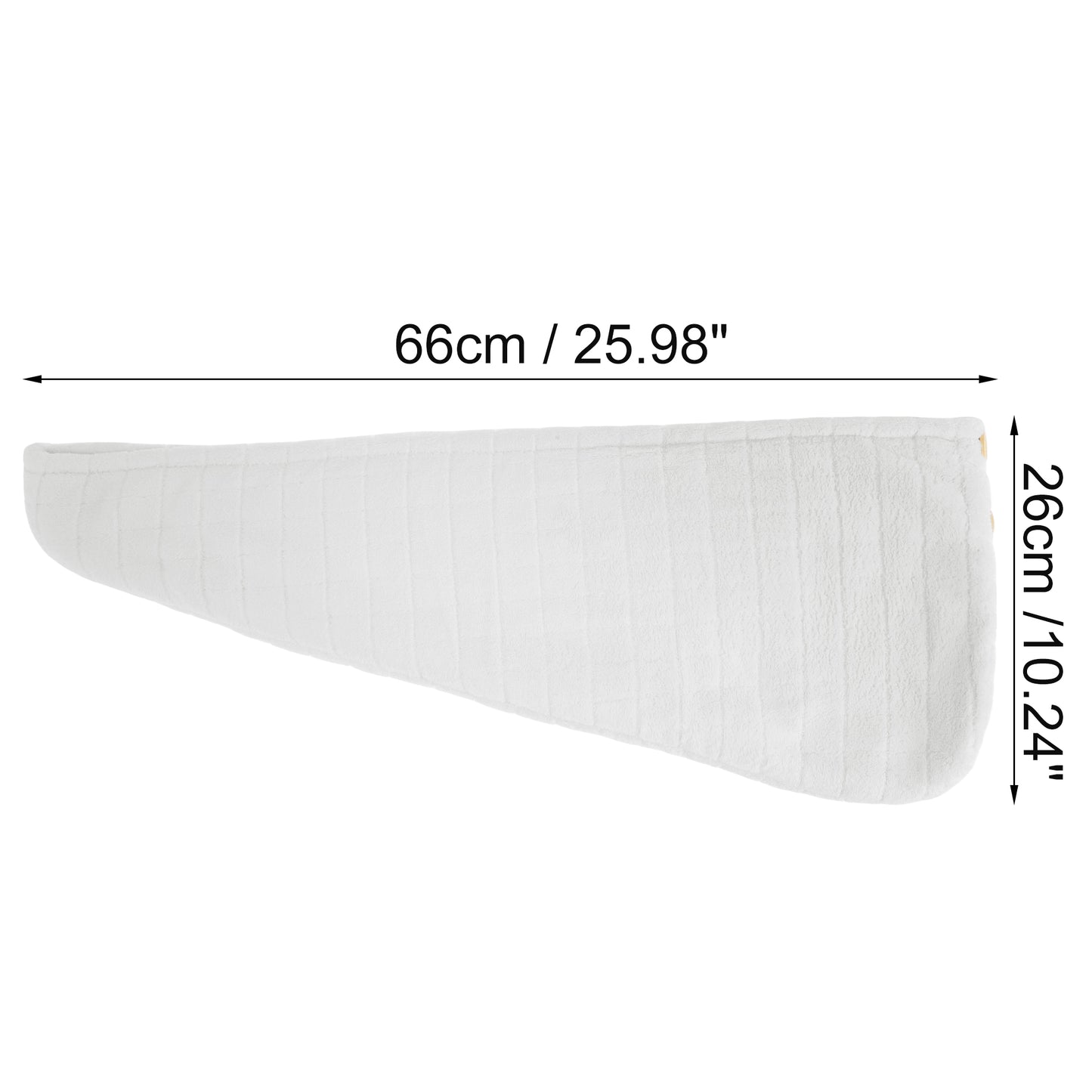1 Pc Women Double Layer Grid Hair Drying Wrap Towel for Bathroom Gray