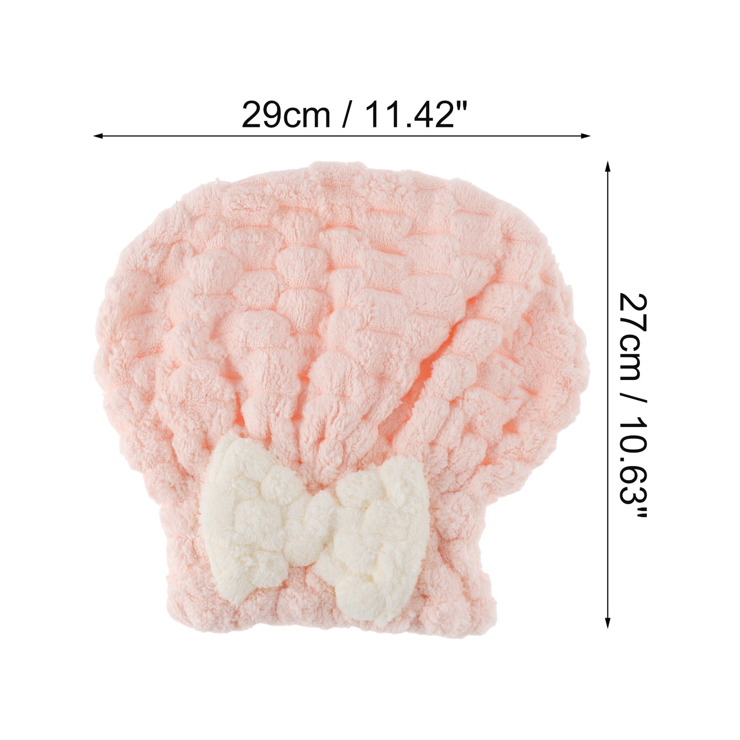 1 Pc Women Soft Comfortable Hair Drying Wrap Towel for Bathroom Pink