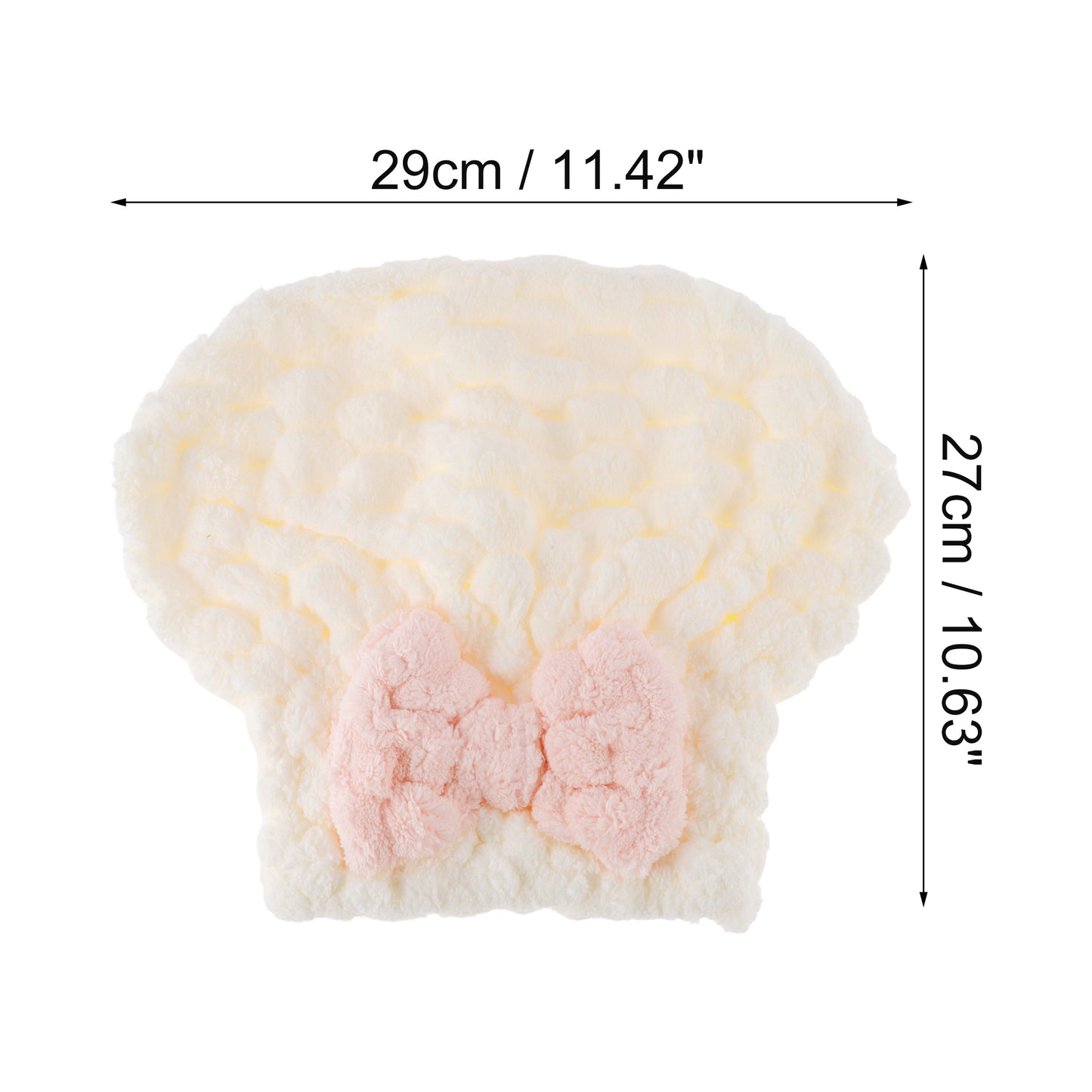 1 Pc Women Soft Comfortable Hair Drying Wrap Towel for Bathroom Beige