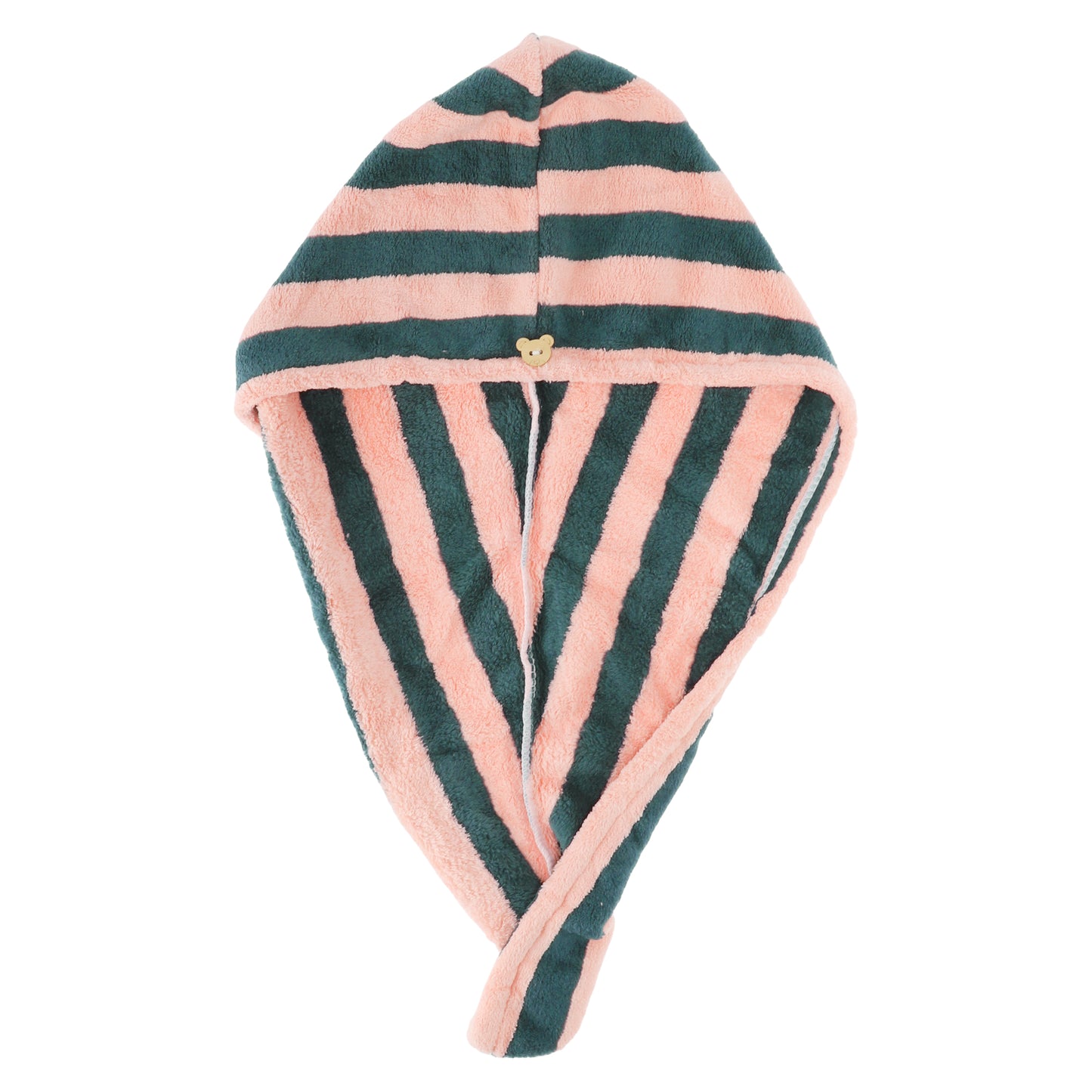 1 Pc Women Breathable Stripe Hair Drying Wrap Towel for Bathroom Pink, Navy Blue