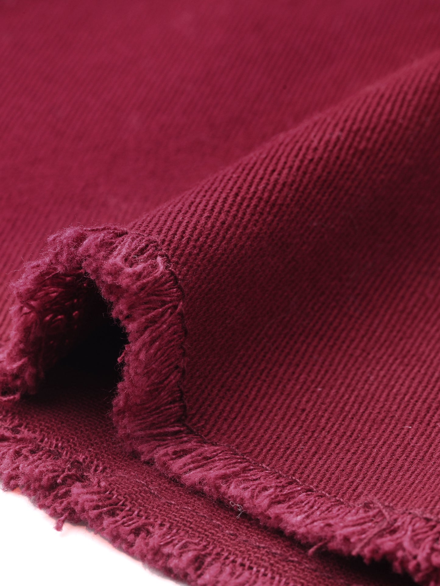 Falda vaquera informal desgastada hasta la rodilla para mujer