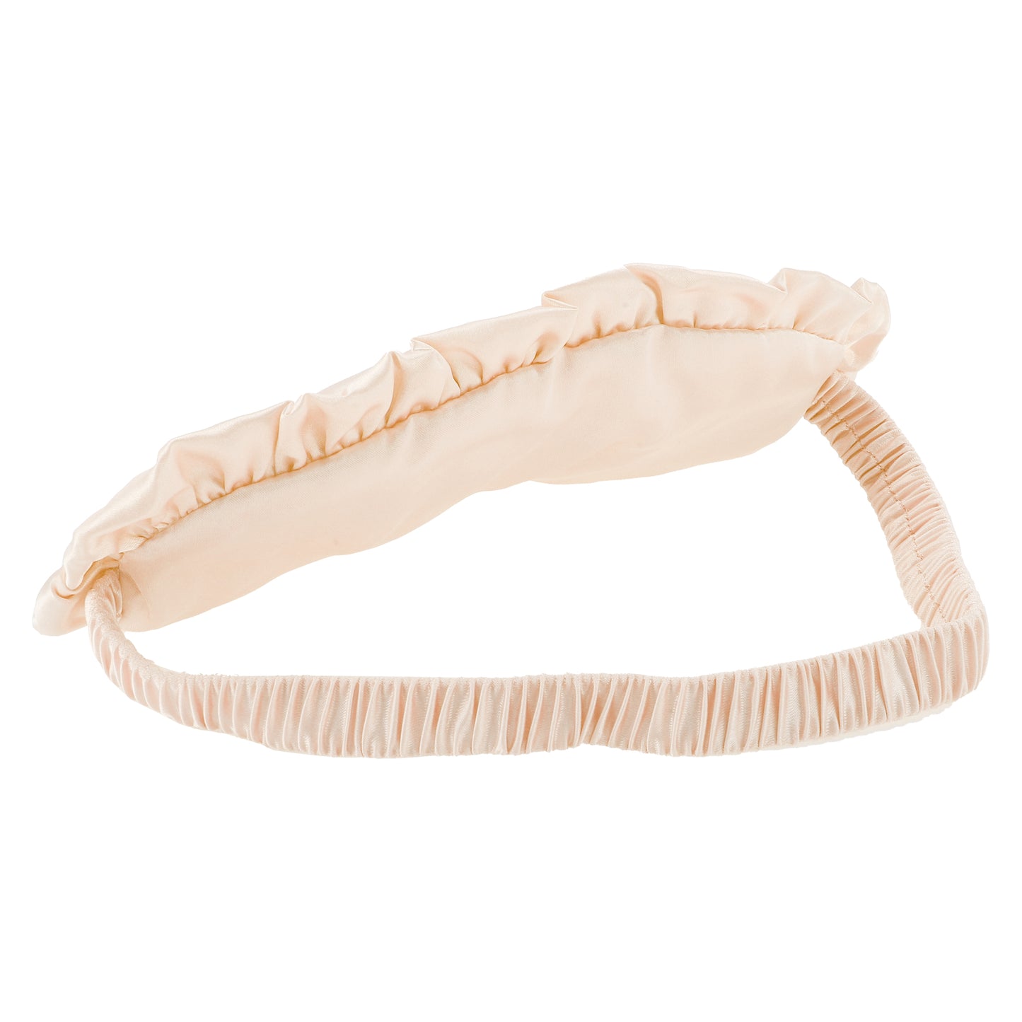 Soft Ruffle Sleep Mask Eye Shade Cover for Travel Light Pink
