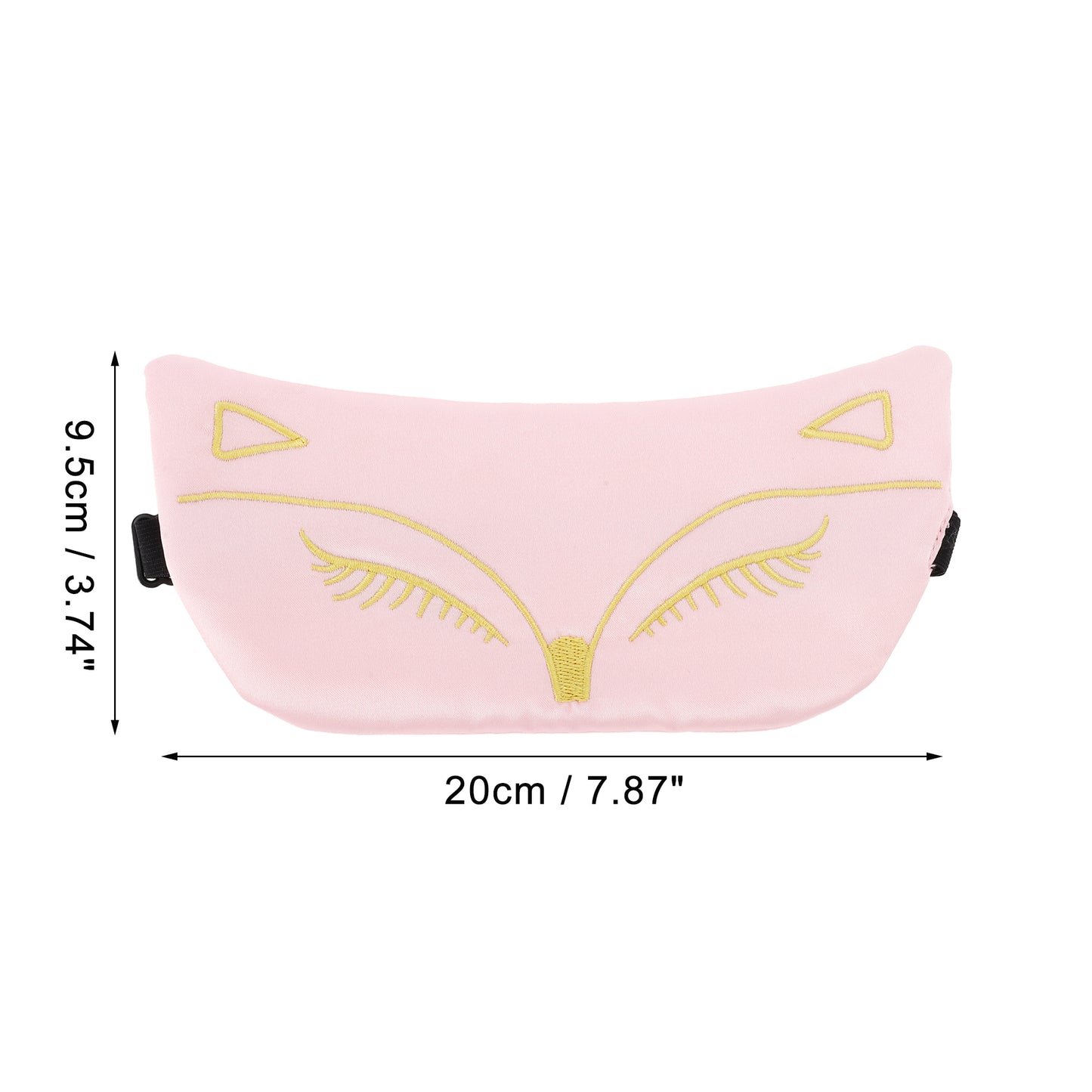 Soft Cartoon Fox Sleep Mask Eye Shade Cover for Travel Pink