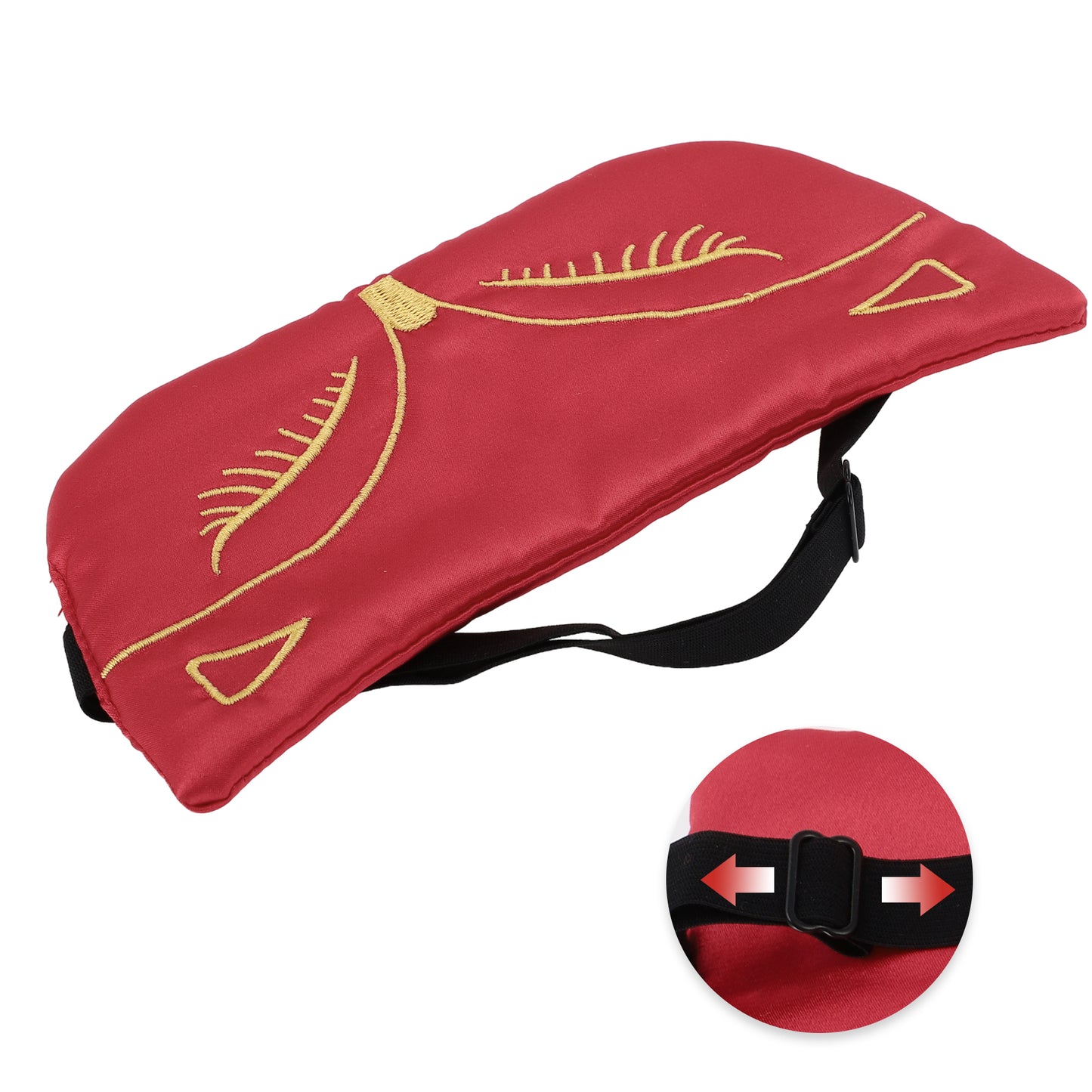 Soft Cartoon Fox Sleep Mask Eye Shade Cover for Travel Red