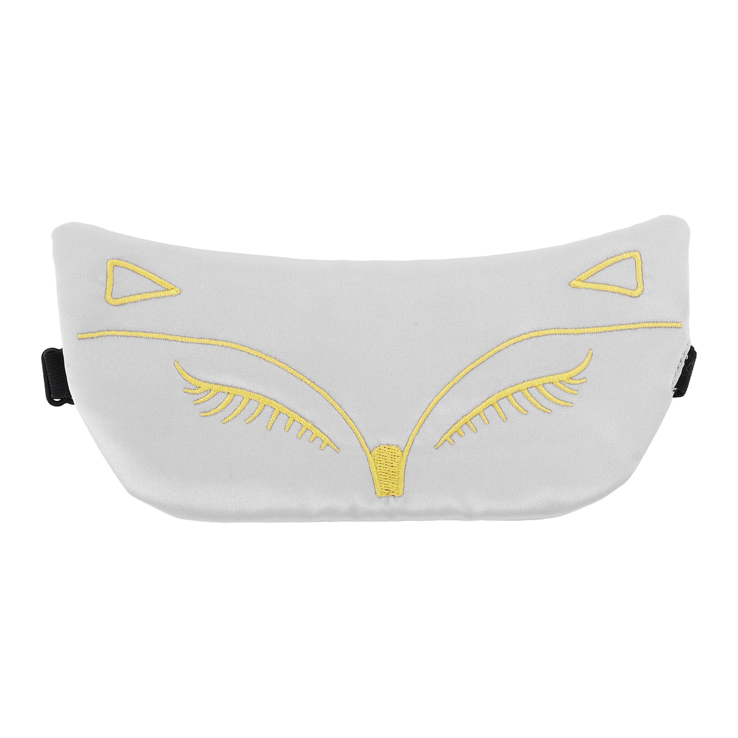 Soft Cartoon Fox Sleep Mask Eye Shade Cover for Travel Silver Tone