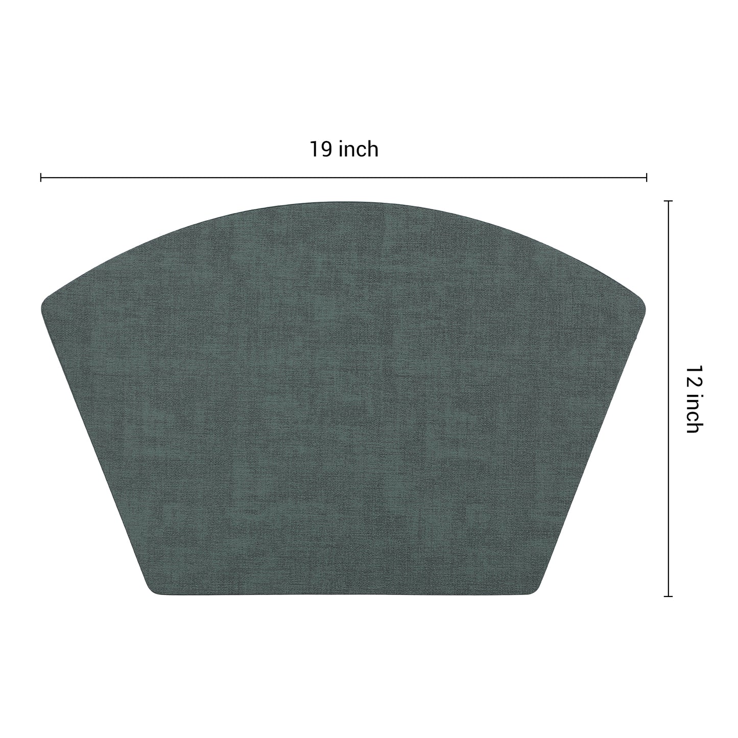 Placemats Set of 6 Wedge Faux Leather for Kitchen Dining Table Decor, Washable Wipeable 19*12in