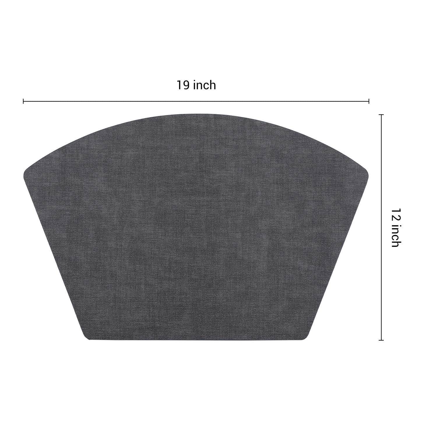 Placemats Set of 6 Wedge Faux Leather for Kitchen Dining Table Decor, Washable Wipeable 19*12in