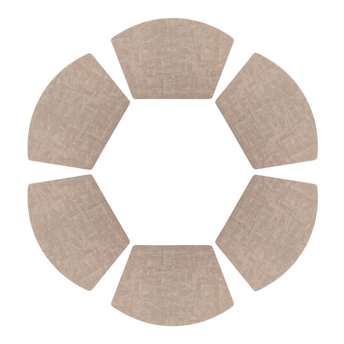 Placemats Set of 6 Wedge Faux Leather for Kitchen Dining Table Decor, Washable Wipeable 19*12in