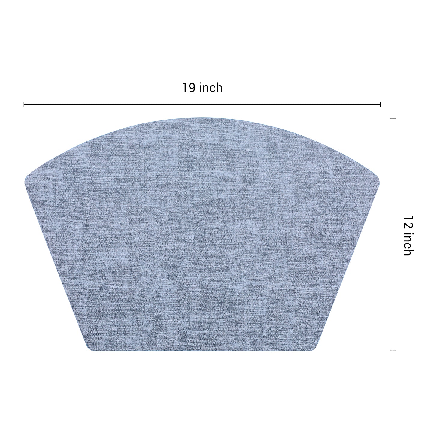Placemats Set of 6 Wedge Faux Leather for Kitchen Dining Table Decor, Washable Wipeable 19*12in