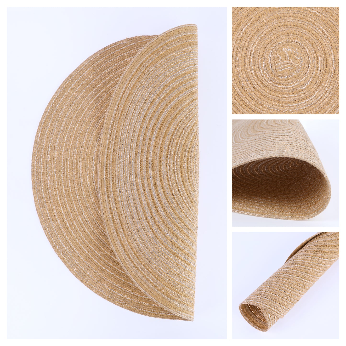 Farmhouse Placemats Set of 6 for Dining Table Decor Indoor Outdoor Washable Wipe Clean 15*15in