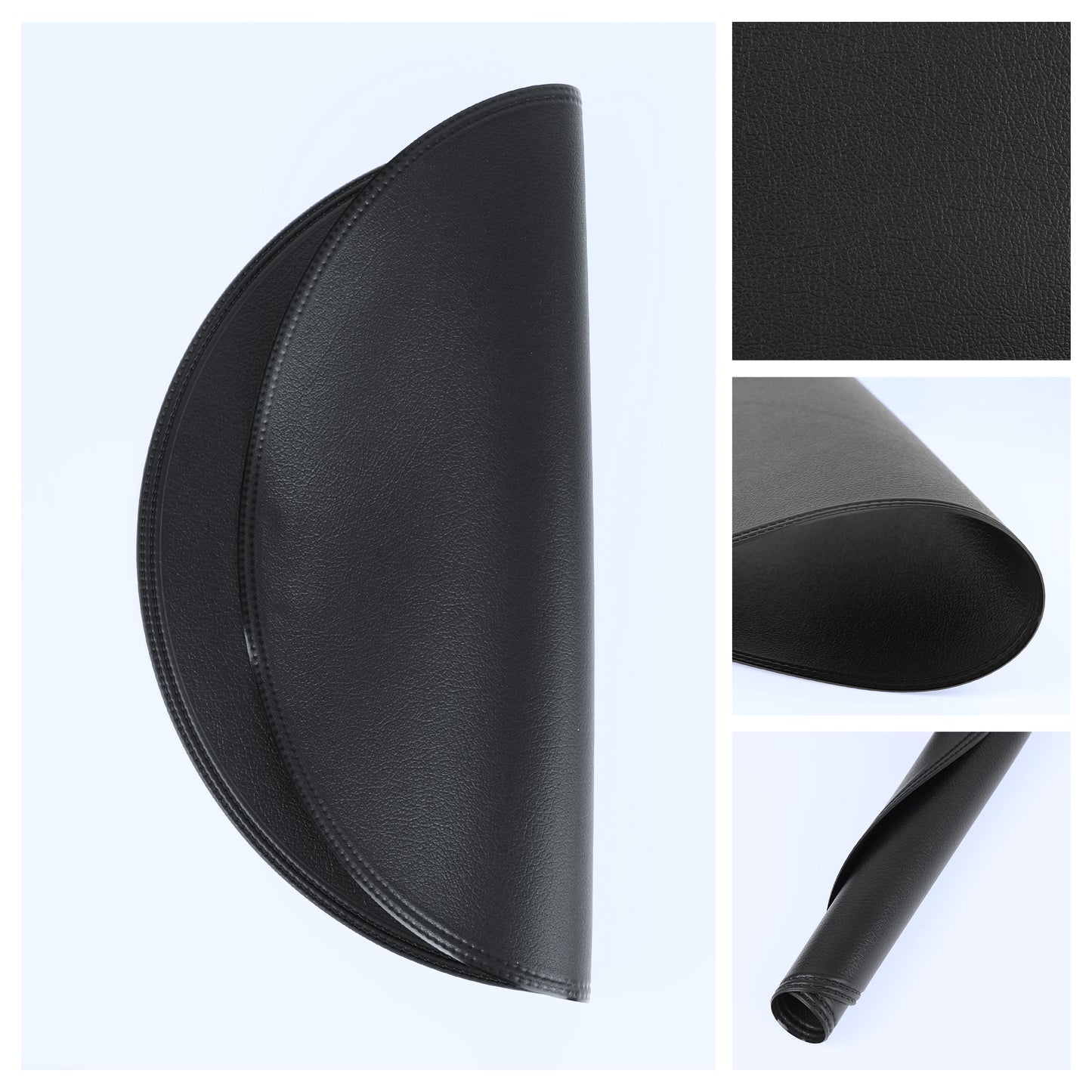 Set of 6 Placemats, Faux Leather for Kitchen Dining Table Decor Washable Heat Resistant Wipeable 15*15in