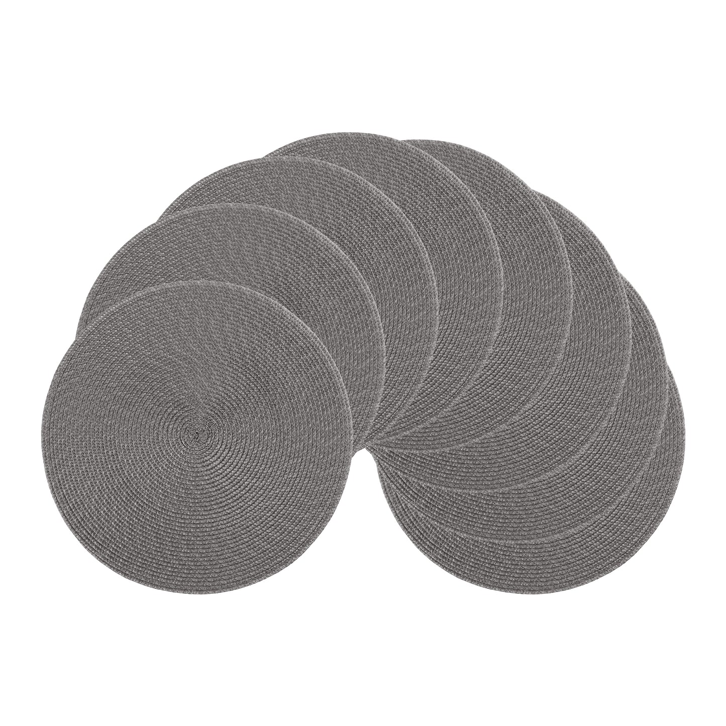 Rustic Placemats Set of 8 Woven Indoor Outdoor Washable Wipe Clean 15*15in