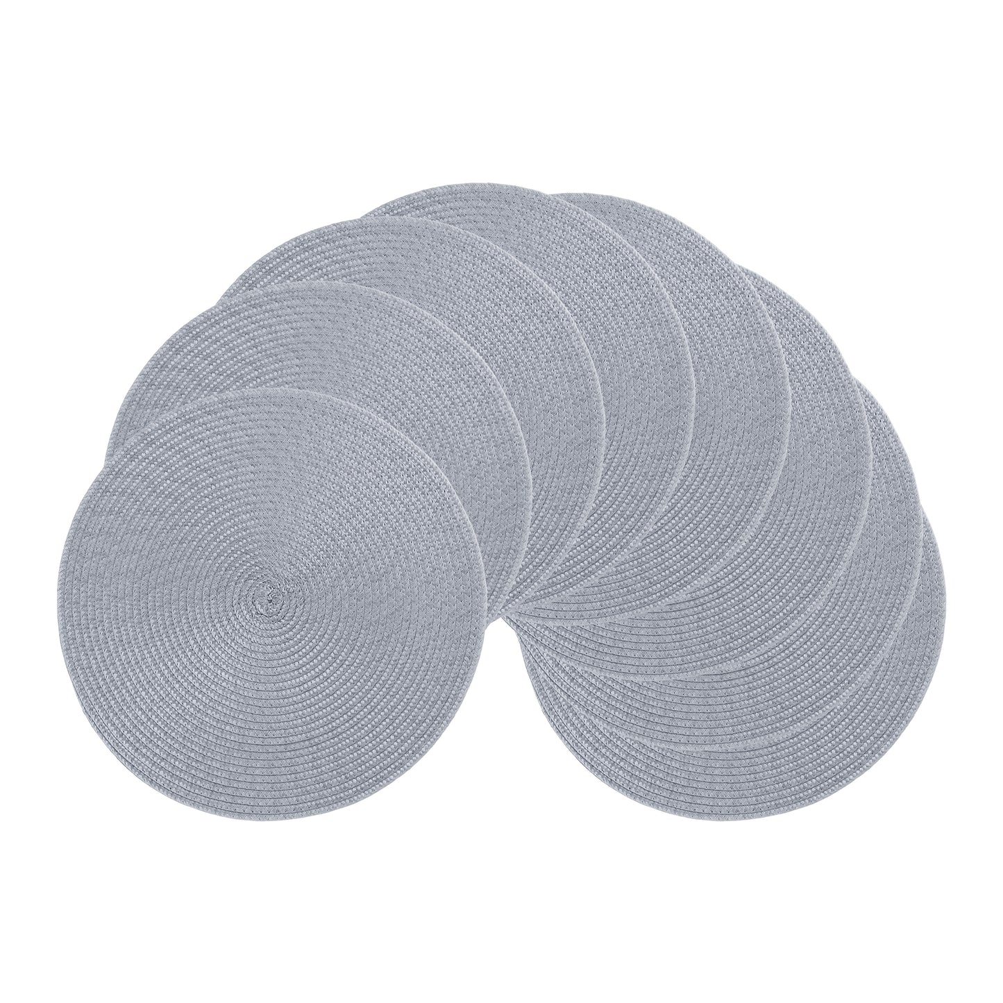 Rustic Placemats Set of 8 Woven Indoor Outdoor Washable Wipe Clean 15*15in