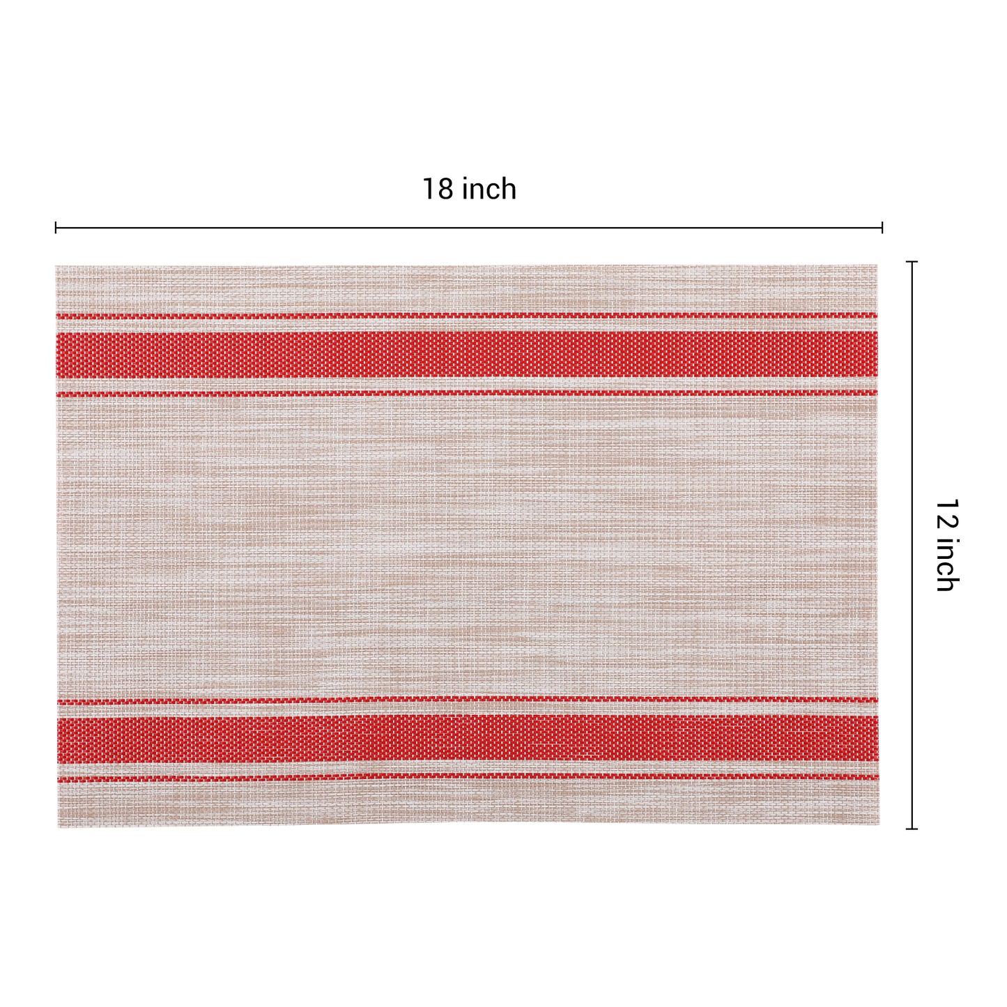 Placemats Set of 8 Vinyl for Kitchen Dining Table Decor Washable Heat Resistant 18*12in