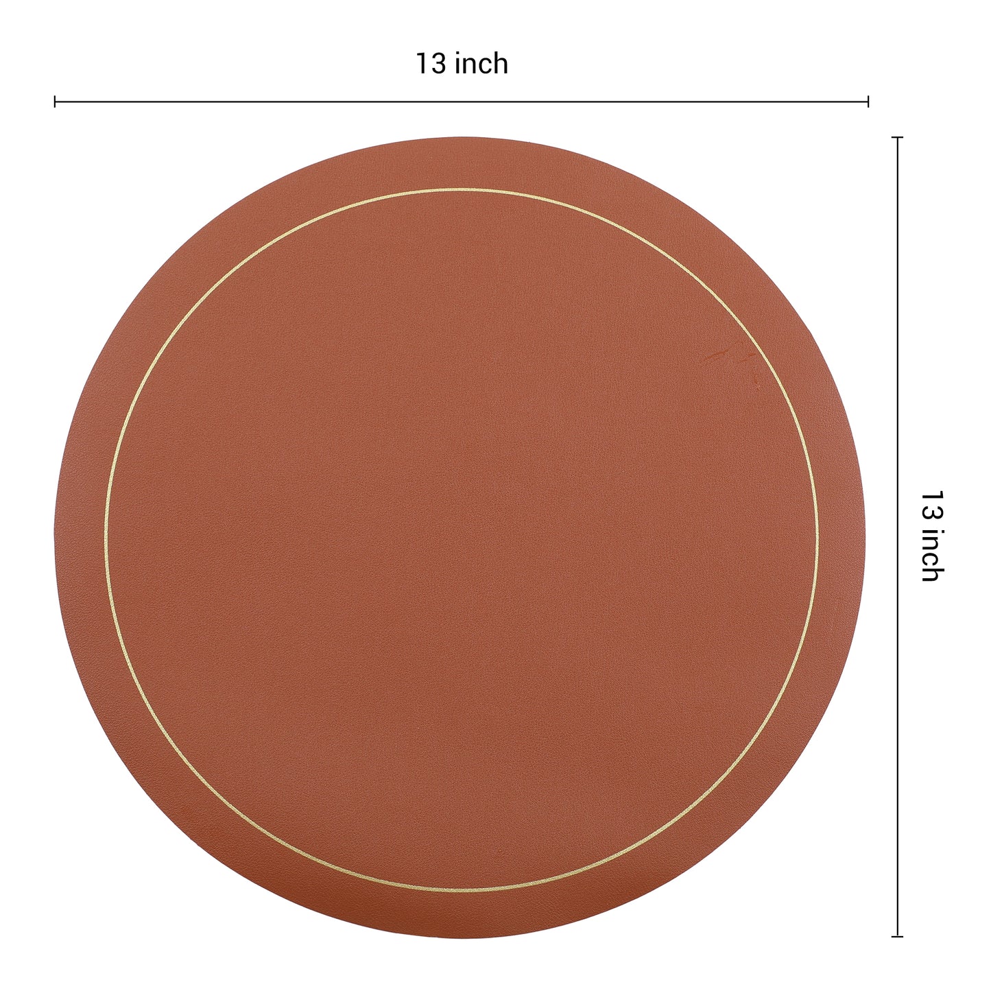 Juego de 8 manteles individuales de piel sintética para decoración de mesa de cocina, comedor, resistentes al calor y lavables, 33 x 33 cm
