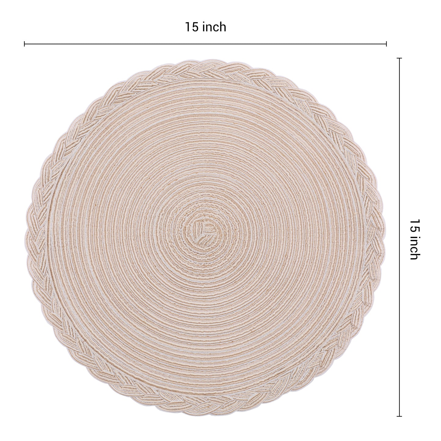 Rustic Placemats Set of 6 for Dining Table Decor Indoor Outdoor Washable Wipe Clean 15*15in