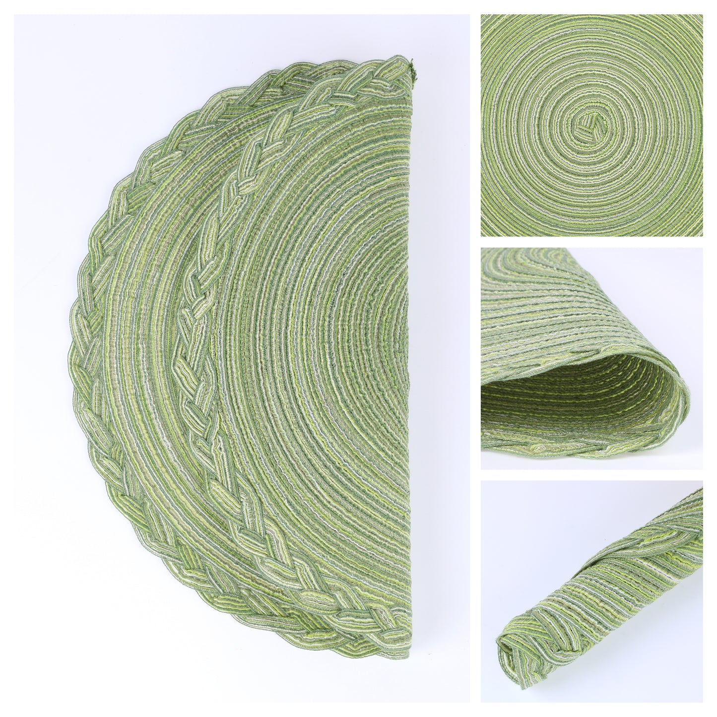 Rustic Placemats Set of 6 for Dining Table Decor Indoor Outdoor Washable Wipe Clean 15*15in