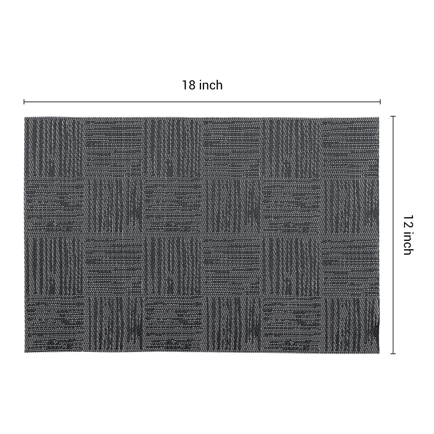 Juego de 8 manteles individuales de vinilo para decoración de mesa de cocina y comedor, lavables y resistentes al calor, 45,7 x 30,5 cm