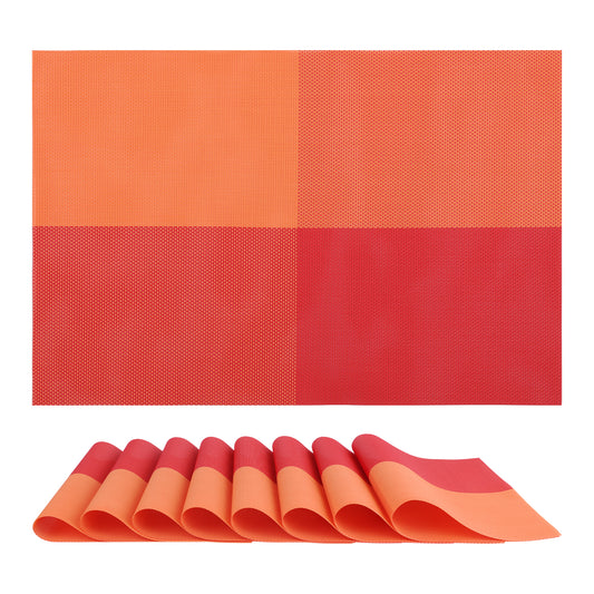 Placemats Set of 8 for Kitchen Dining Table Decor Washable Heat Resistant 18*12in