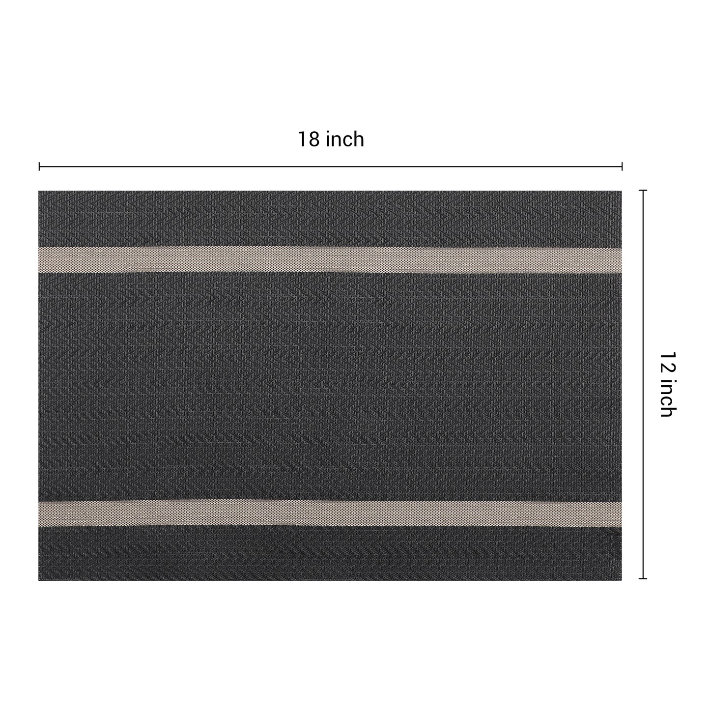 Placemats Set of 8 Vinyl for Kitchen Dining Table Decor Washable Heat Resistant 18*12in