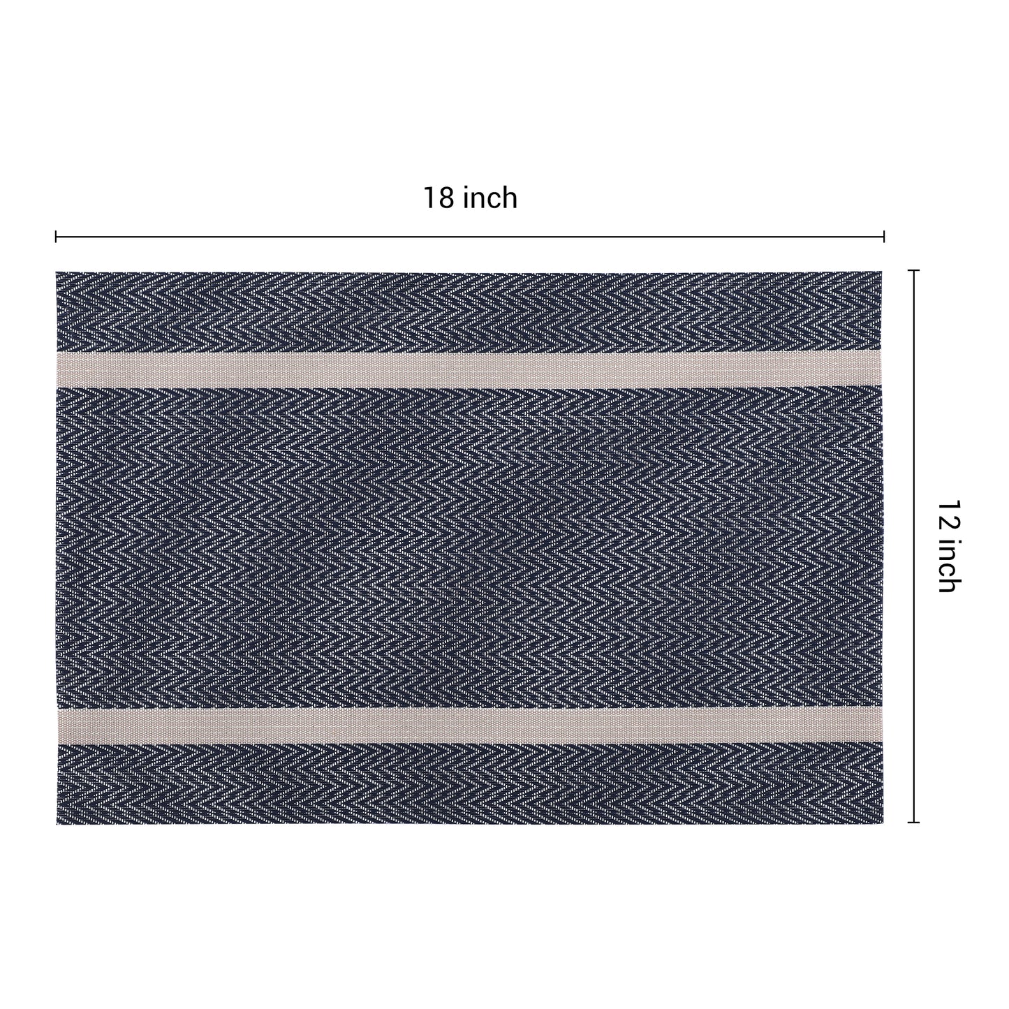Juego de 8 manteles individuales de vinilo para decoración de mesa de cocina y comedor, lavables y resistentes al calor, 45,7 x 30,5 cm