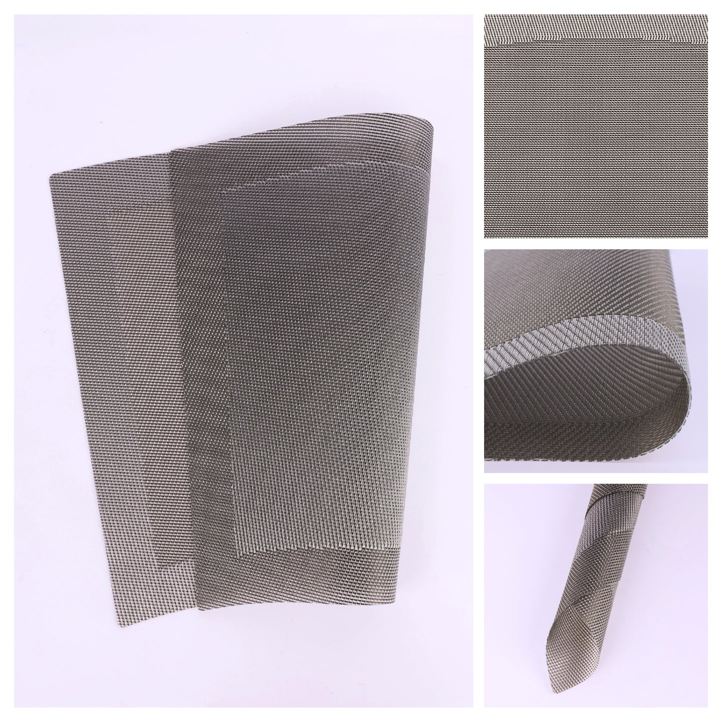 Placemats Set of 8,PVC for Kitchen Dining Table Decor Washable Heat Resistant 18*13in