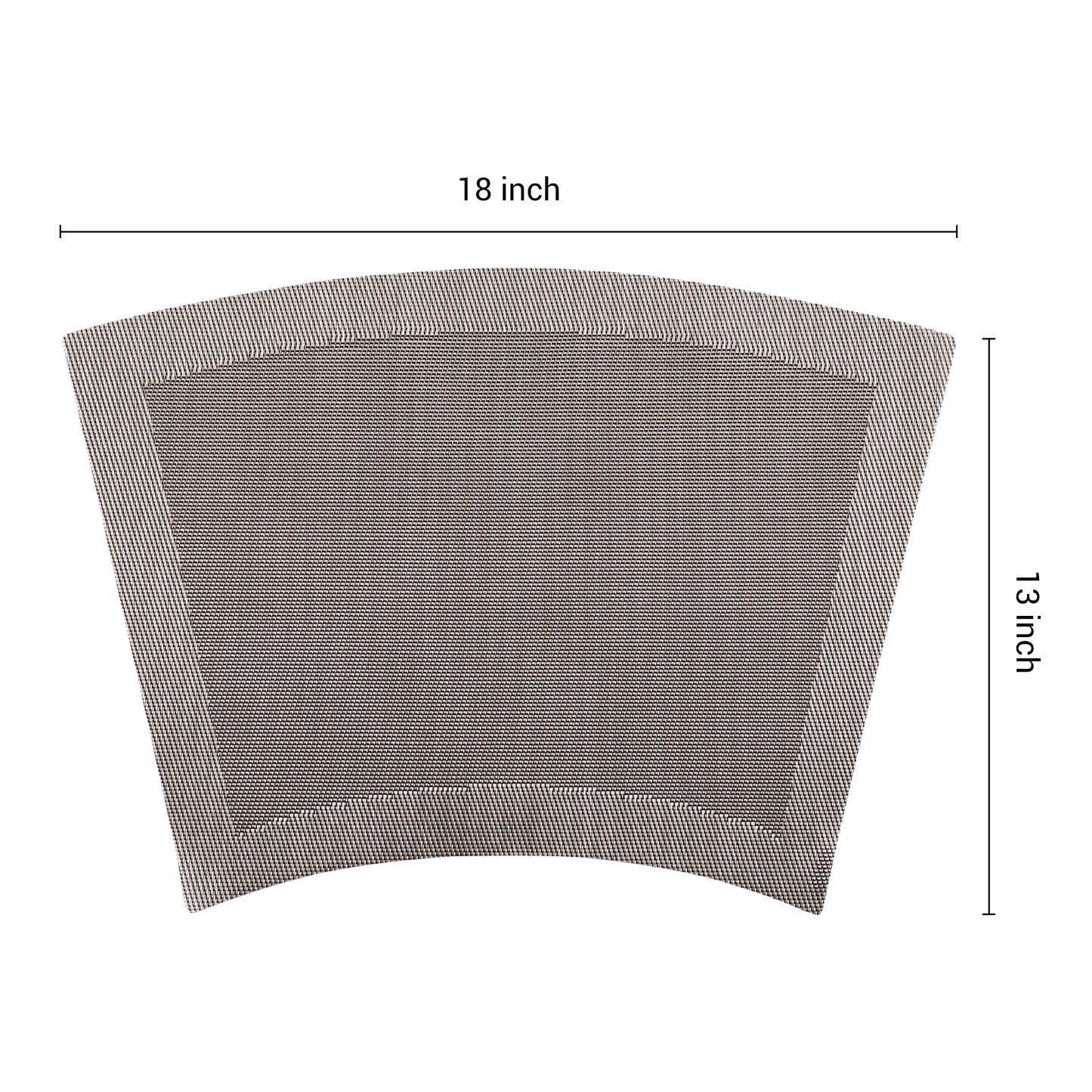 Placemats Set of 8,PVC for Kitchen Dining Table Decor Washable Heat Resistant 18*13in