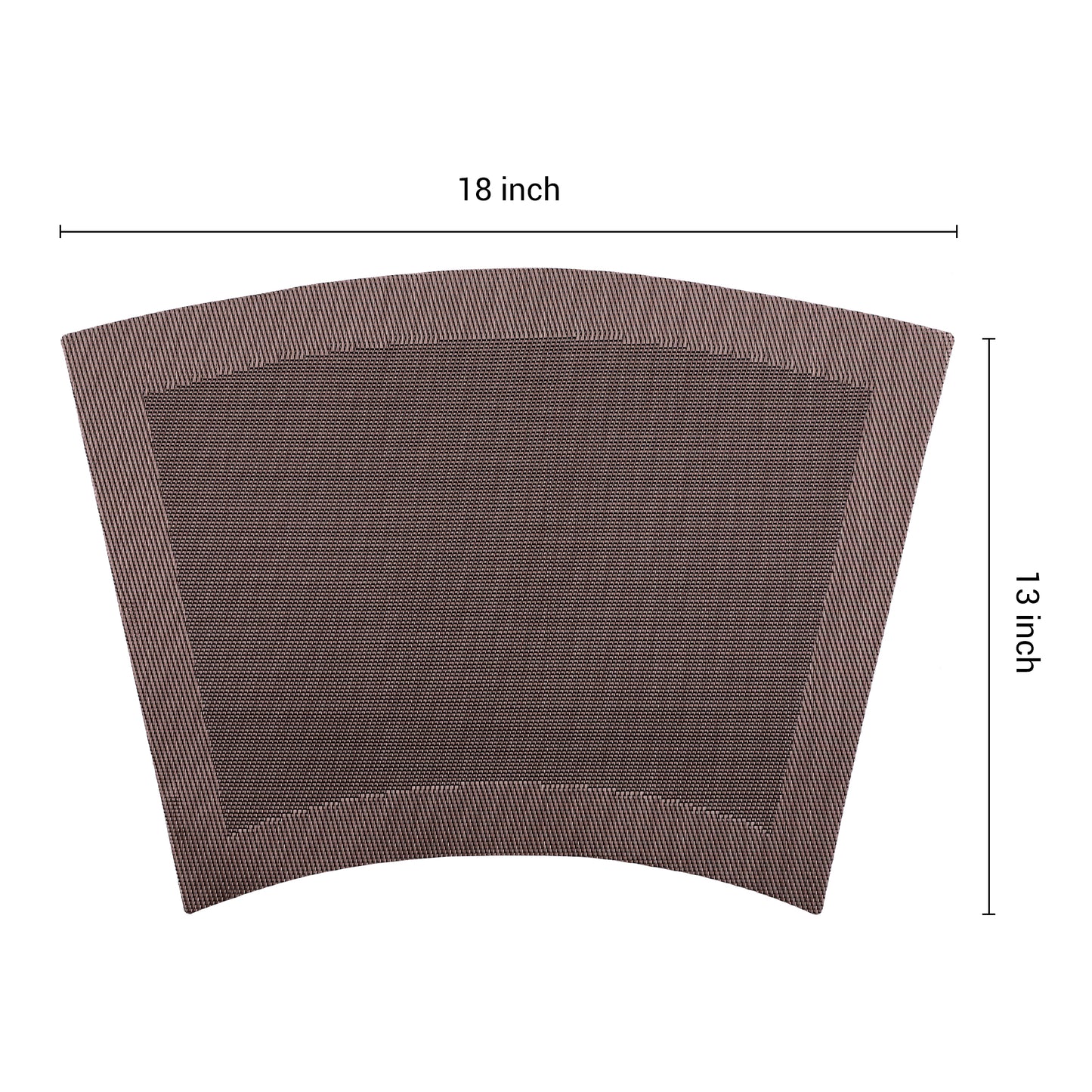 Placemats Set of 8,PVC for Kitchen Dining Table Decor Washable Heat Resistant 18*13in