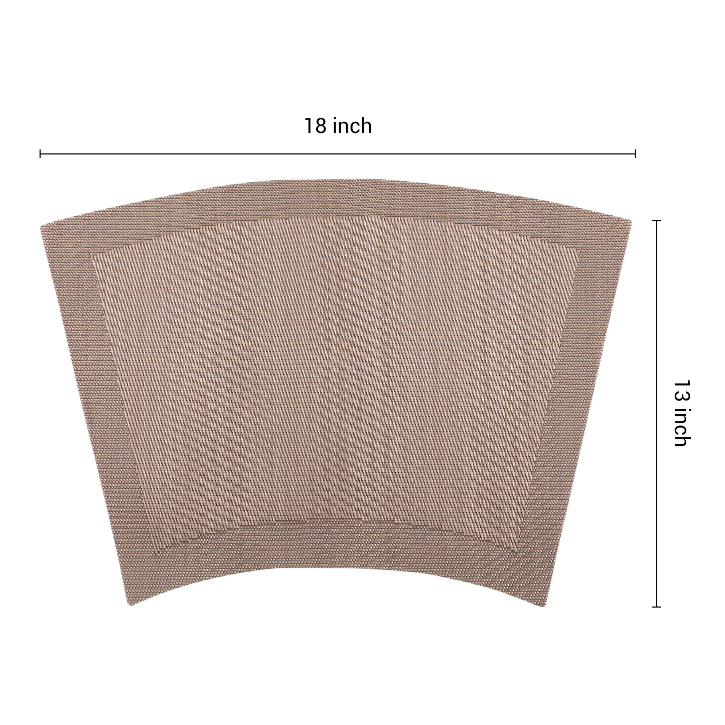 Juego de 8 manteles individuales de PVC para decoración de mesa de cocina y comedor, lavables y resistentes al calor, 45,7 x 33 cm