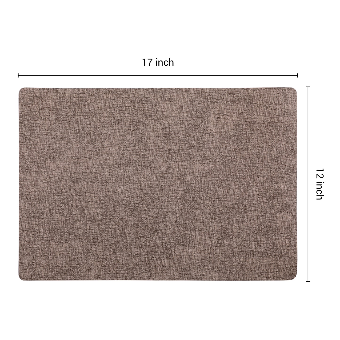 Juego de 6 manteles individuales de piel sintética para decoración de mesa de cocina y comedor, 43 x 30 cm
