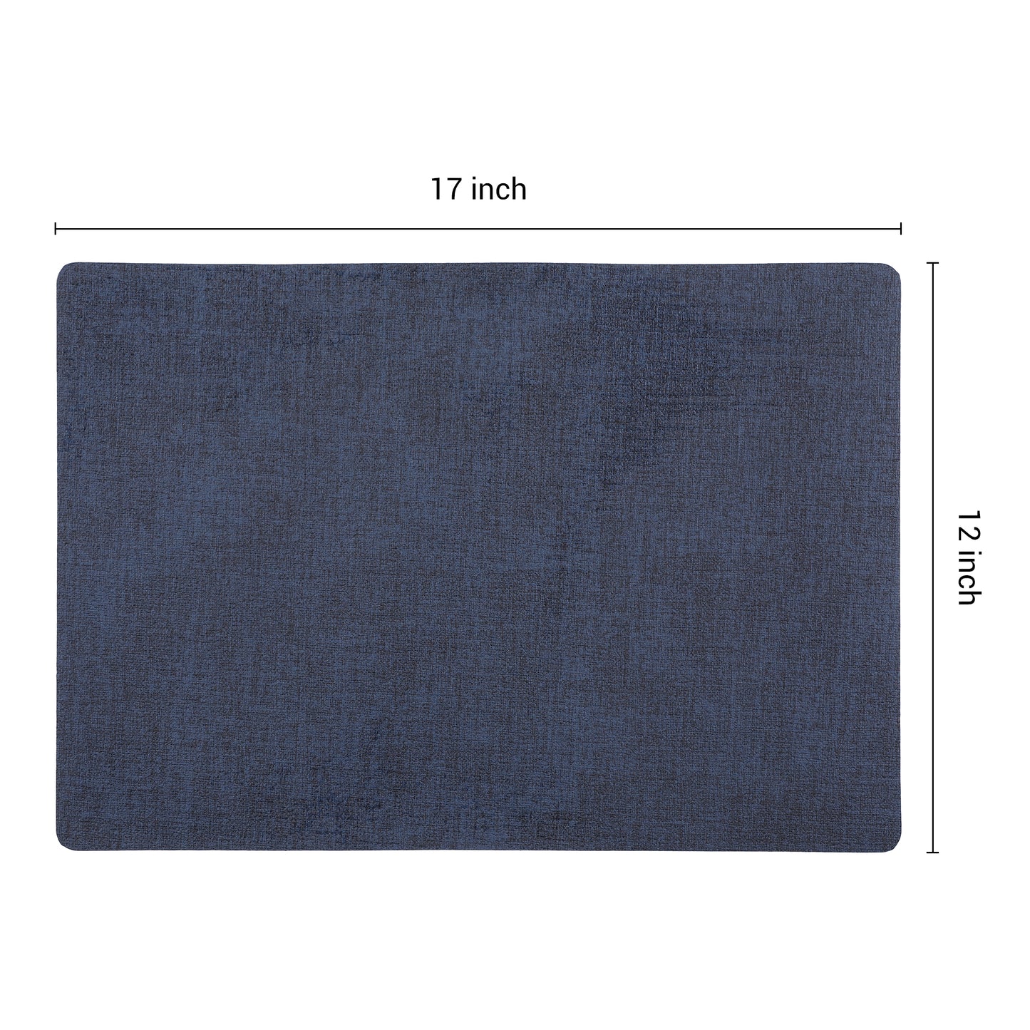 Set of 6 Faux Leather Placemats for Kitchen Dining Table Decor 17*12in