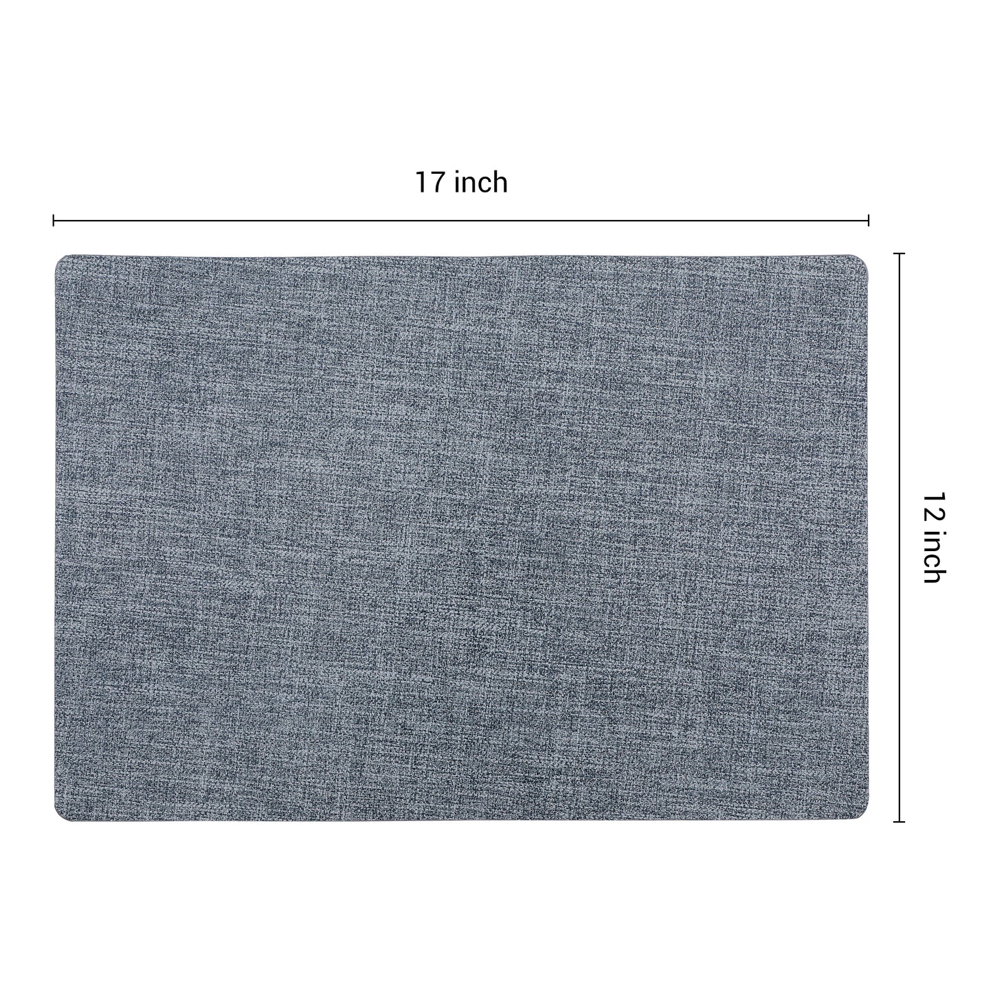 Set of 6 Faux Leather Placemats for Kitchen Dining Table Decor 17*12in