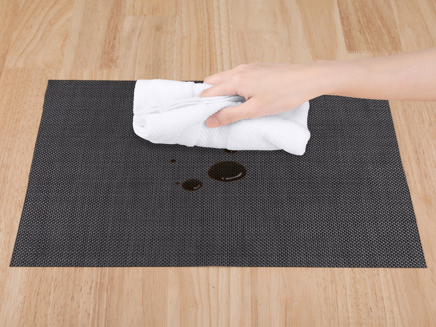 Set of 8 Placemats PVC for Kitchen Dining Table Decor Washable Heat Resistant 18*12in