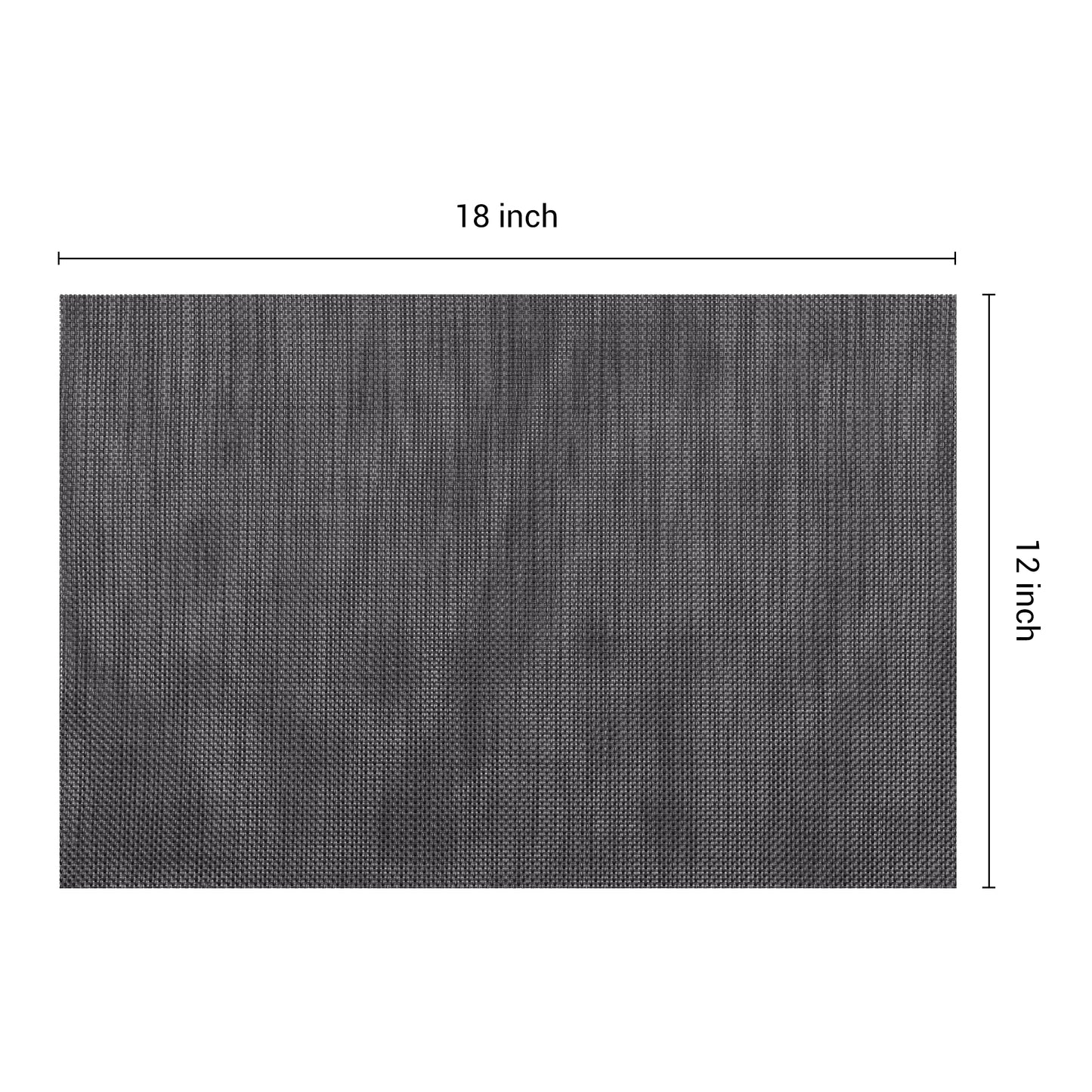 Set of 8 Placemats PVC for Kitchen Dining Table Decor Washable Heat Resistant 18*12in
