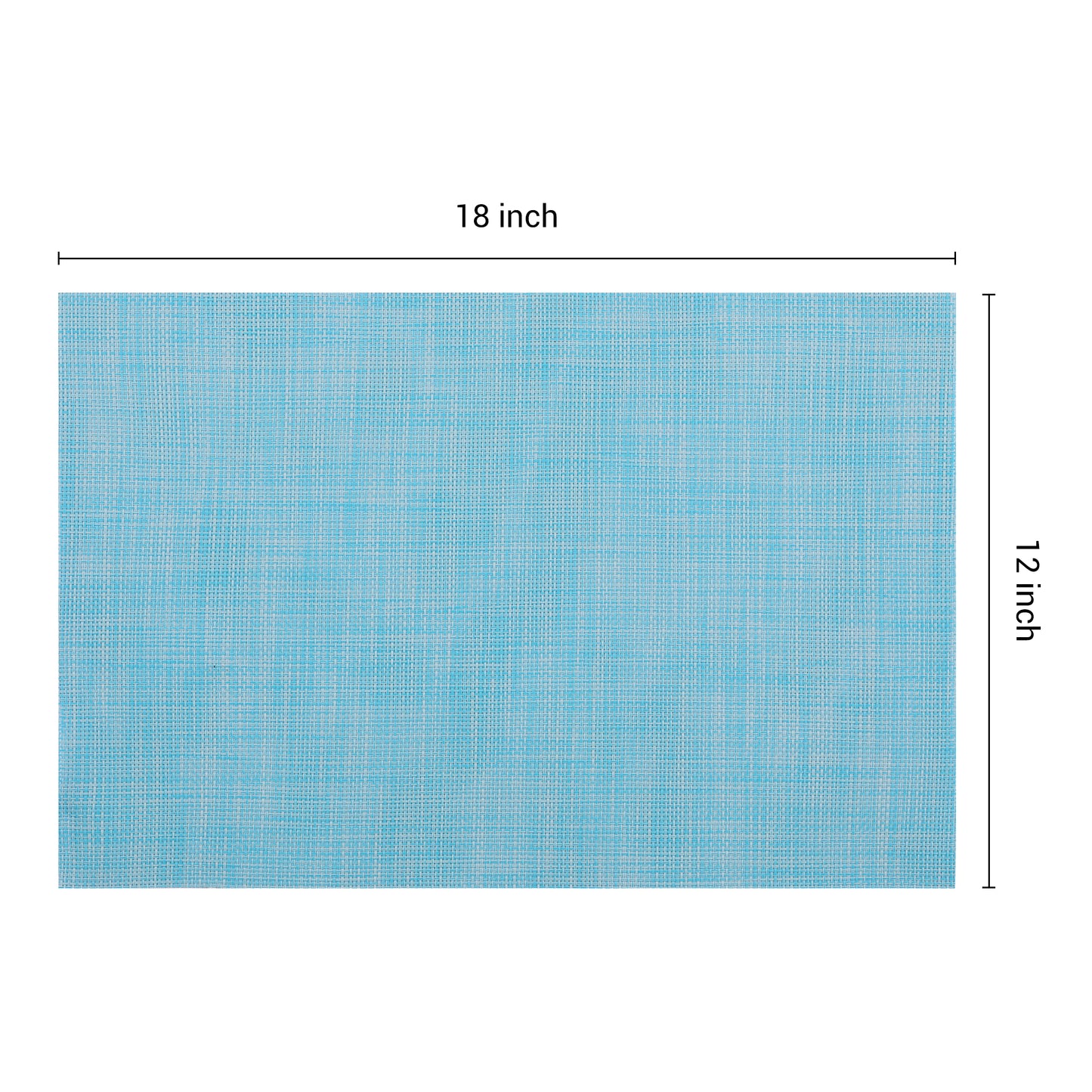 Set of 8 Placemats PVC for Kitchen Dining Table Decor Washable Heat Resistant 18*12in