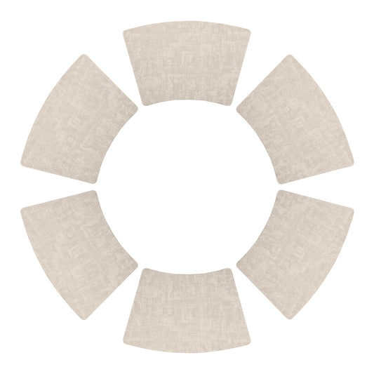 Set of 6 Faux Leather Placemats for Kitchen Dining Table Decor, Washable Heat Resistant 19*12in