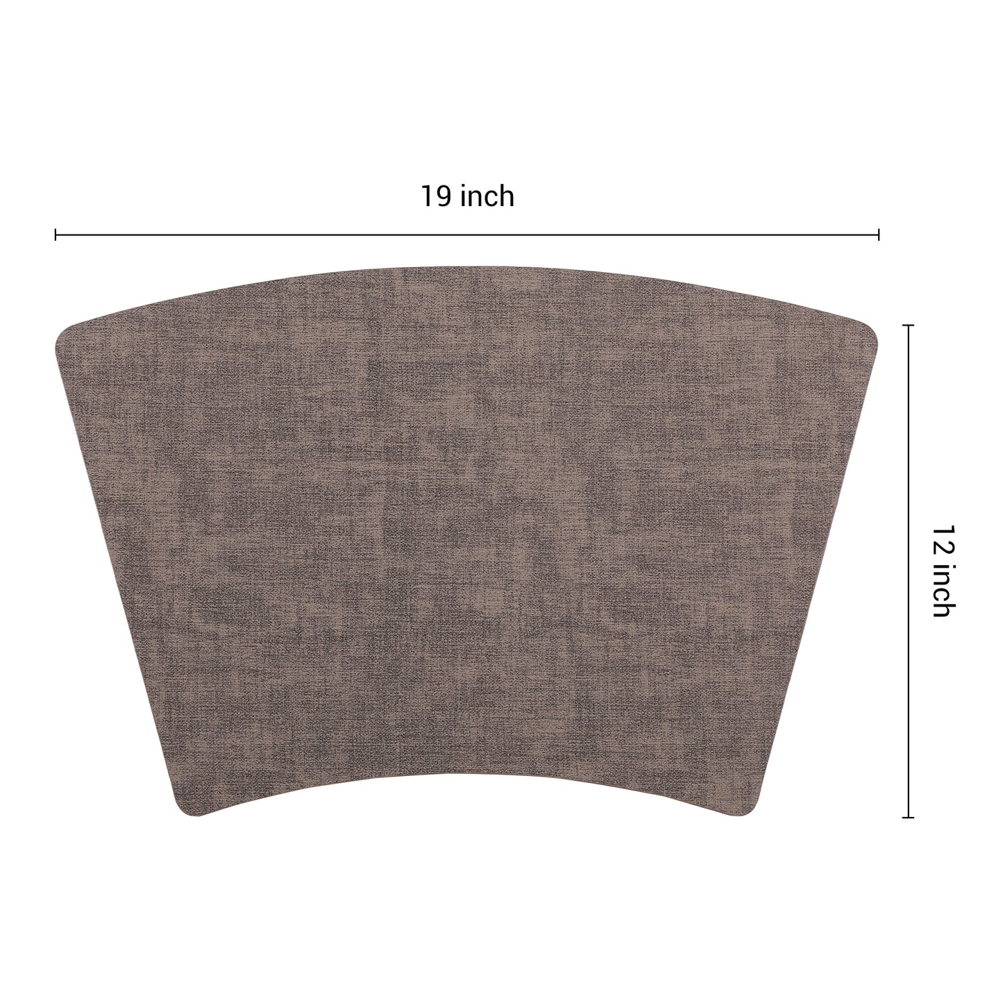 Set of 6 Faux Leather Placemats for Kitchen Dining Table Decor, Washable Heat Resistant 19*12in