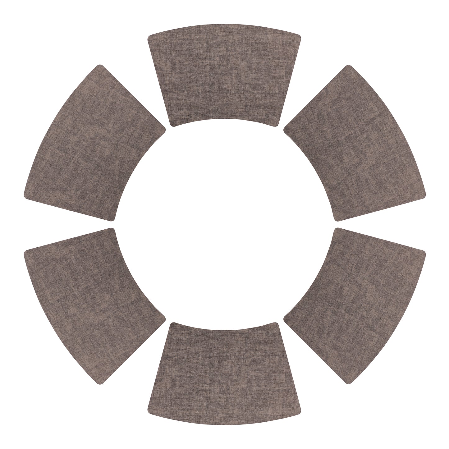 Set of 6 Faux Leather Placemats for Kitchen Dining Table Decor, Washable Heat Resistant 19*12in